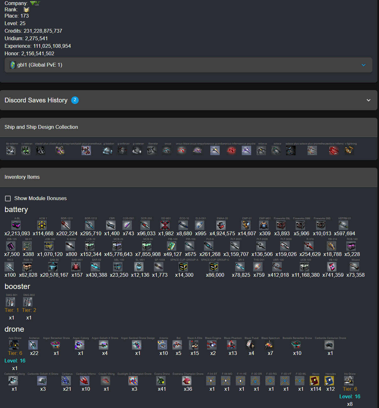 Dark Orbit| Global PVE(gbl1) – TR payment| 11m x4| ORCUS| 36 Prom(16)| 20bo3