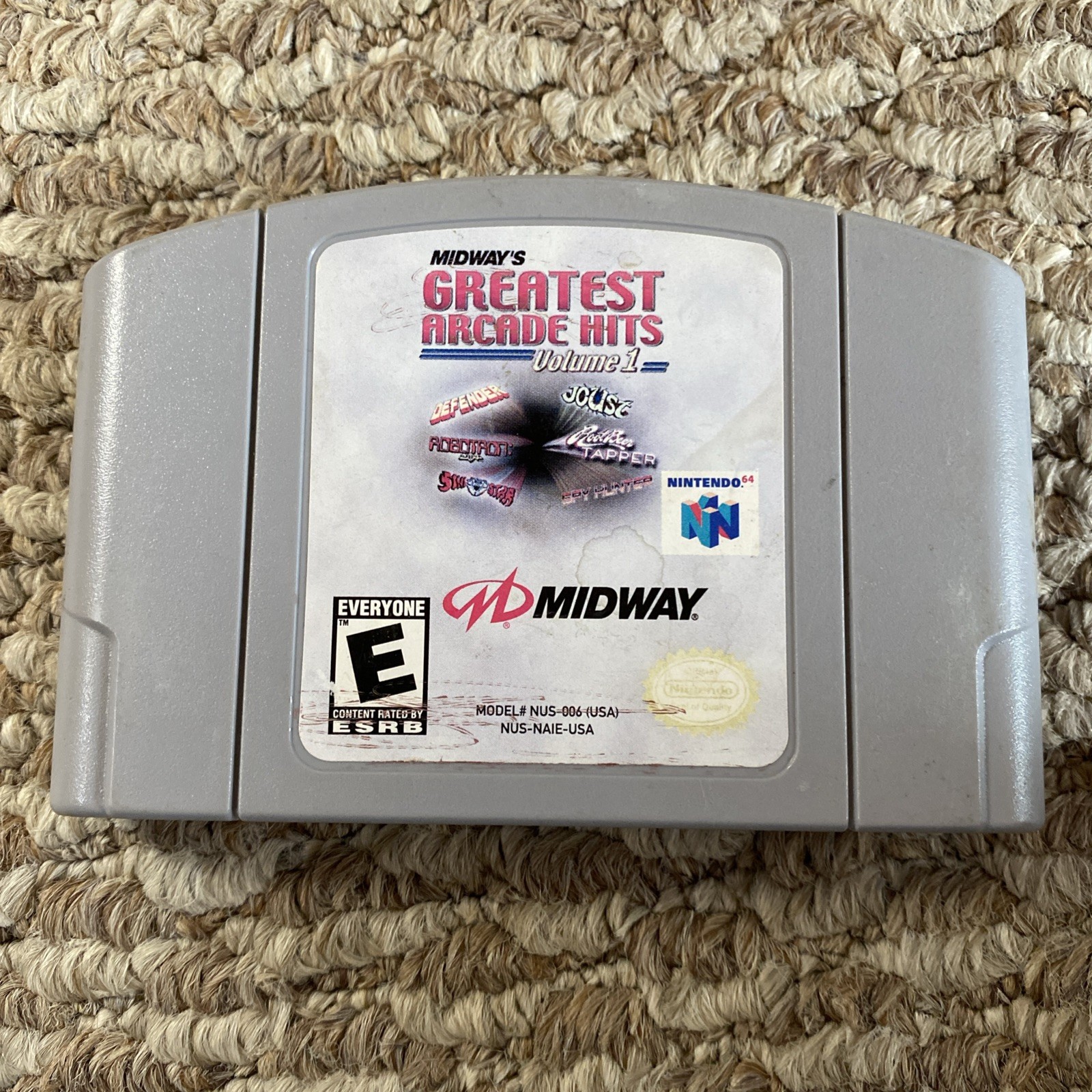 Midway’s Greatest Arcade Hits Vol 1 – Authentic N64 Nintendo 64 Game
