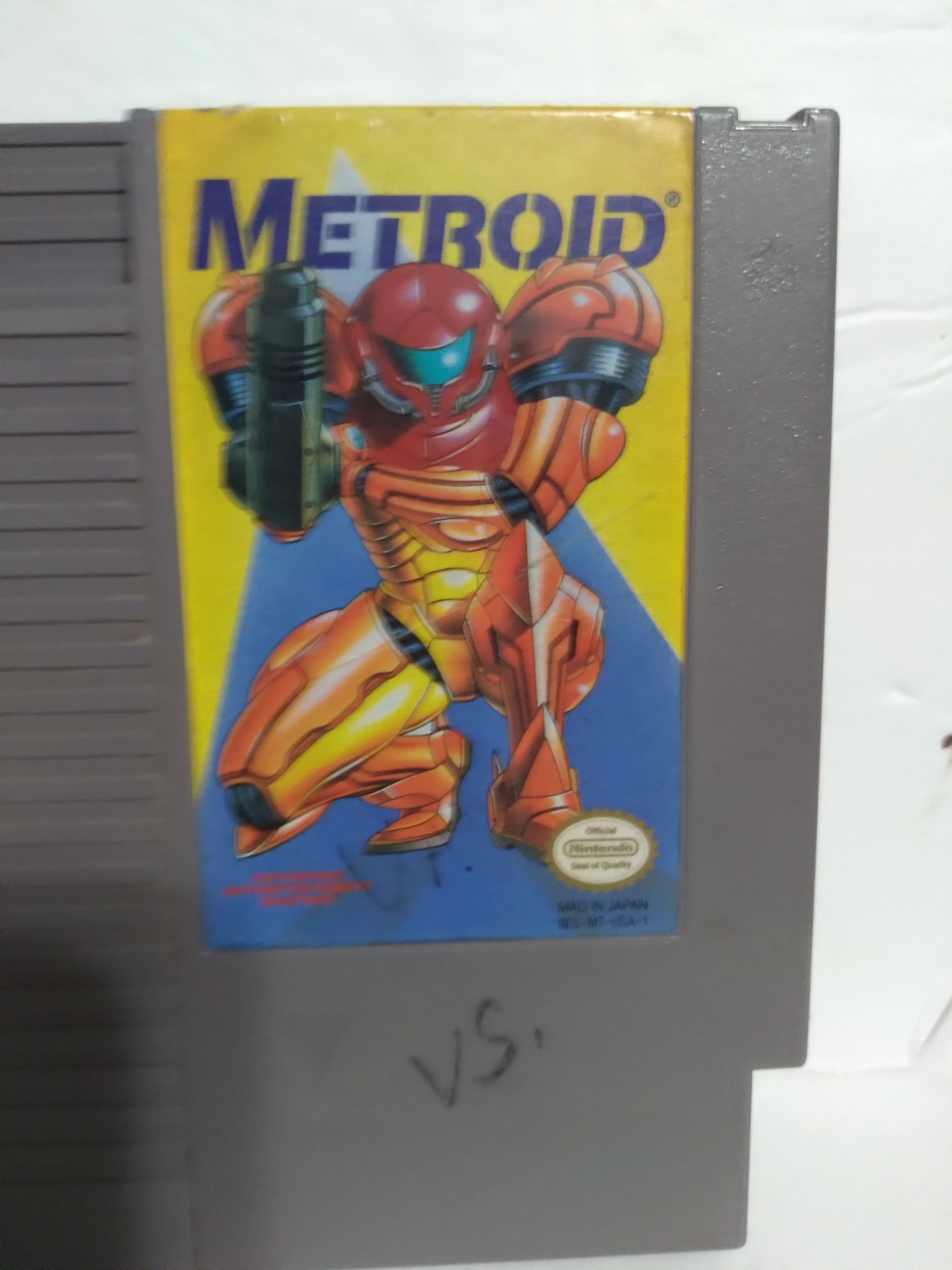 Metroid Yellow Label NES Authentic TESTED Cartridge Only Nintendo Vintage