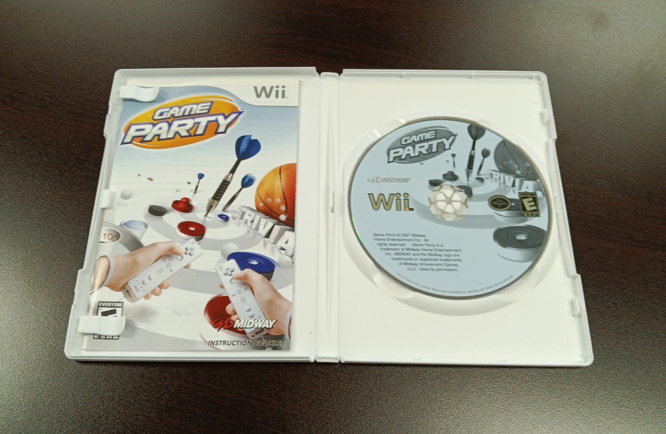 GAME PARTY 1 (Nintendo Wii, 2007) Complete TESTED w/ Manual Nice Shape Fast Ship