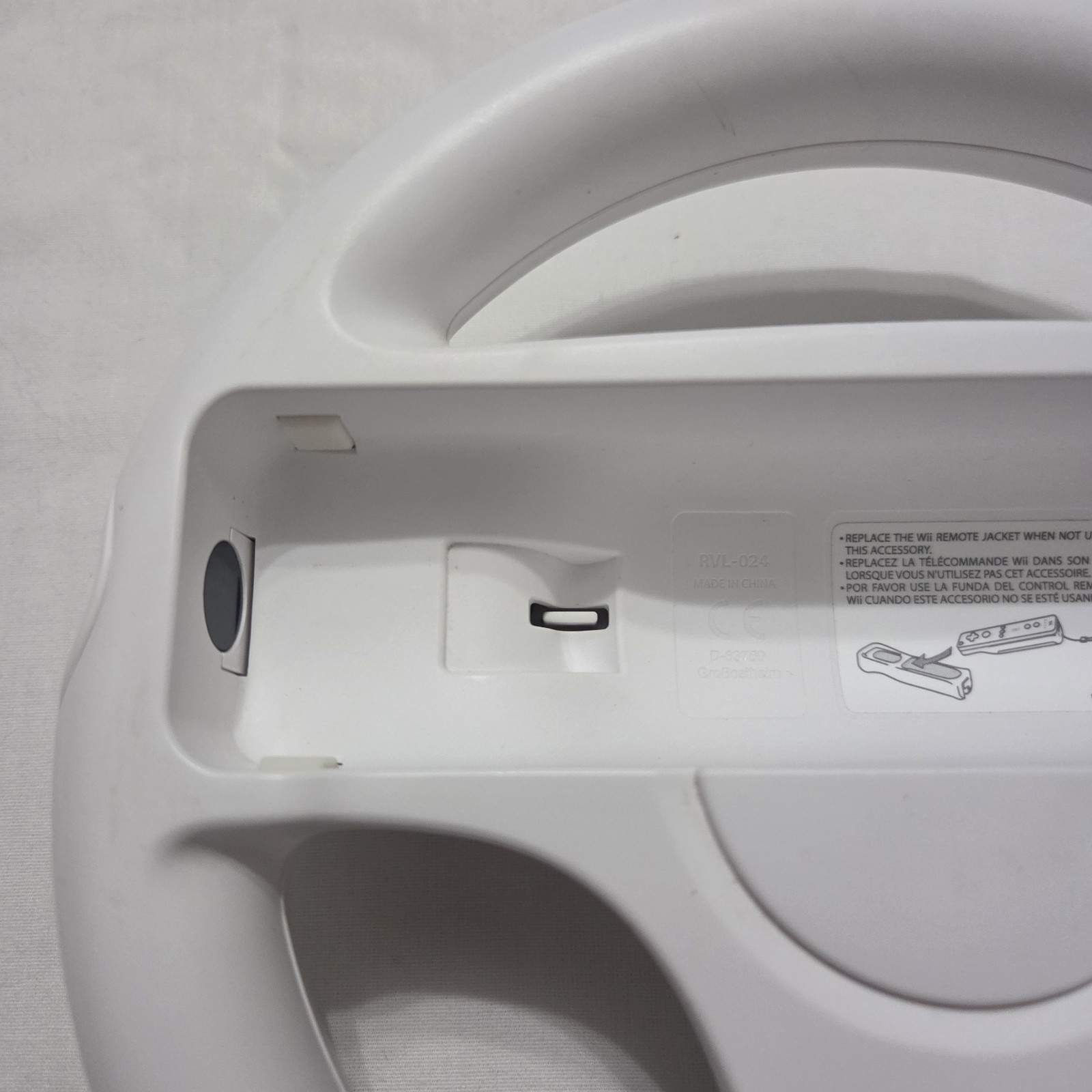 Lot of 2 Genuine Nintendo Wii Wheel Mario Kart White RVL-024