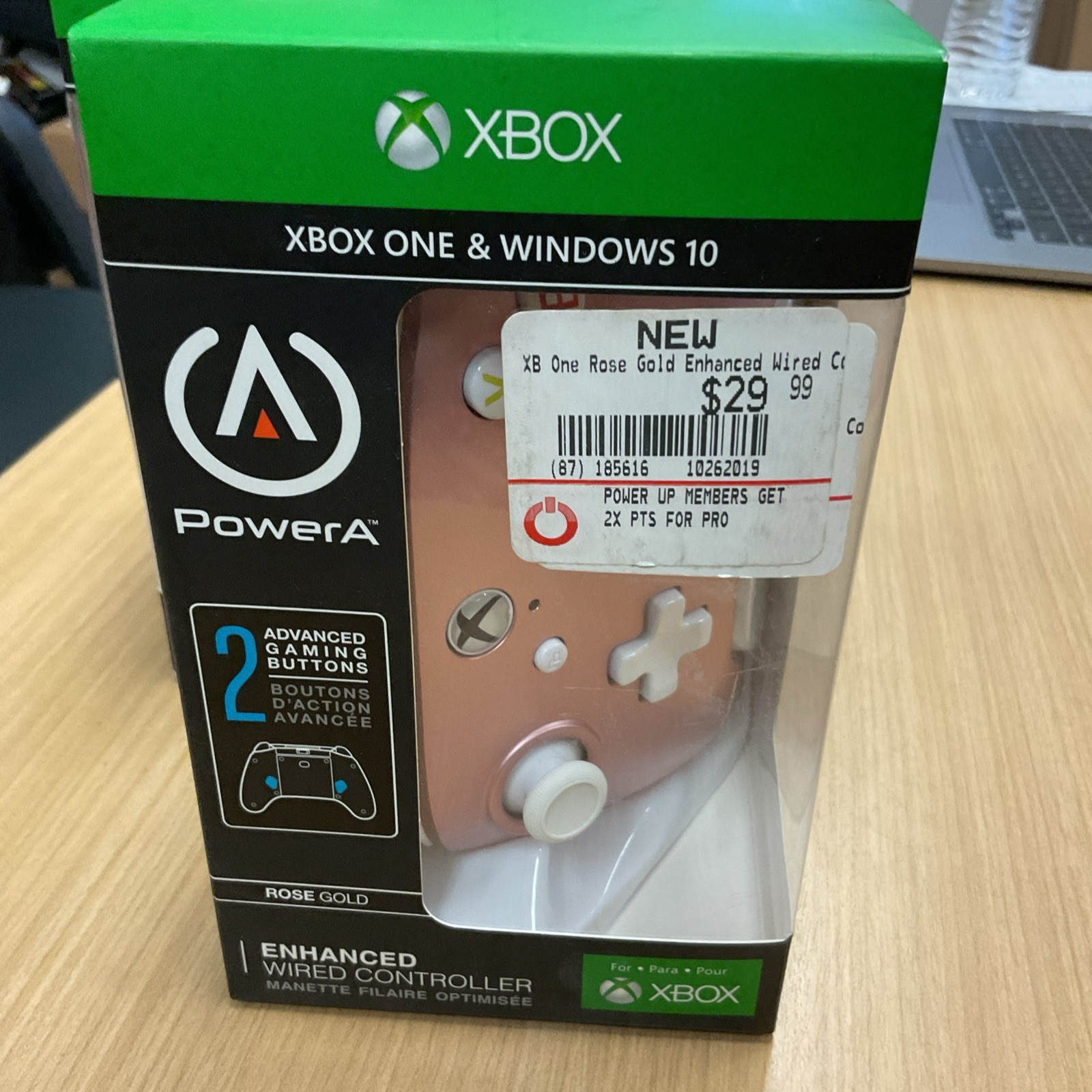 Microsoft XBOX One / PC PowerA Enhanced Wired Controller Brushed Rose Gold