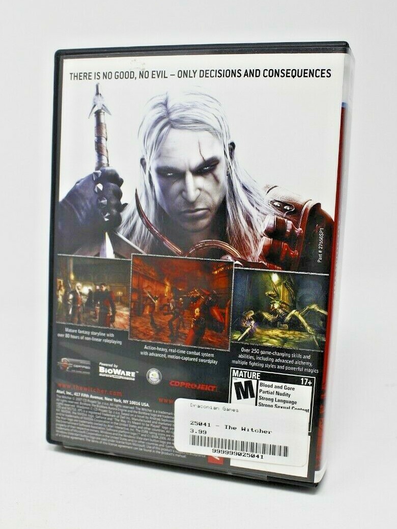 The Witcher – PC Fantasy Role Playing Game – with User Guide