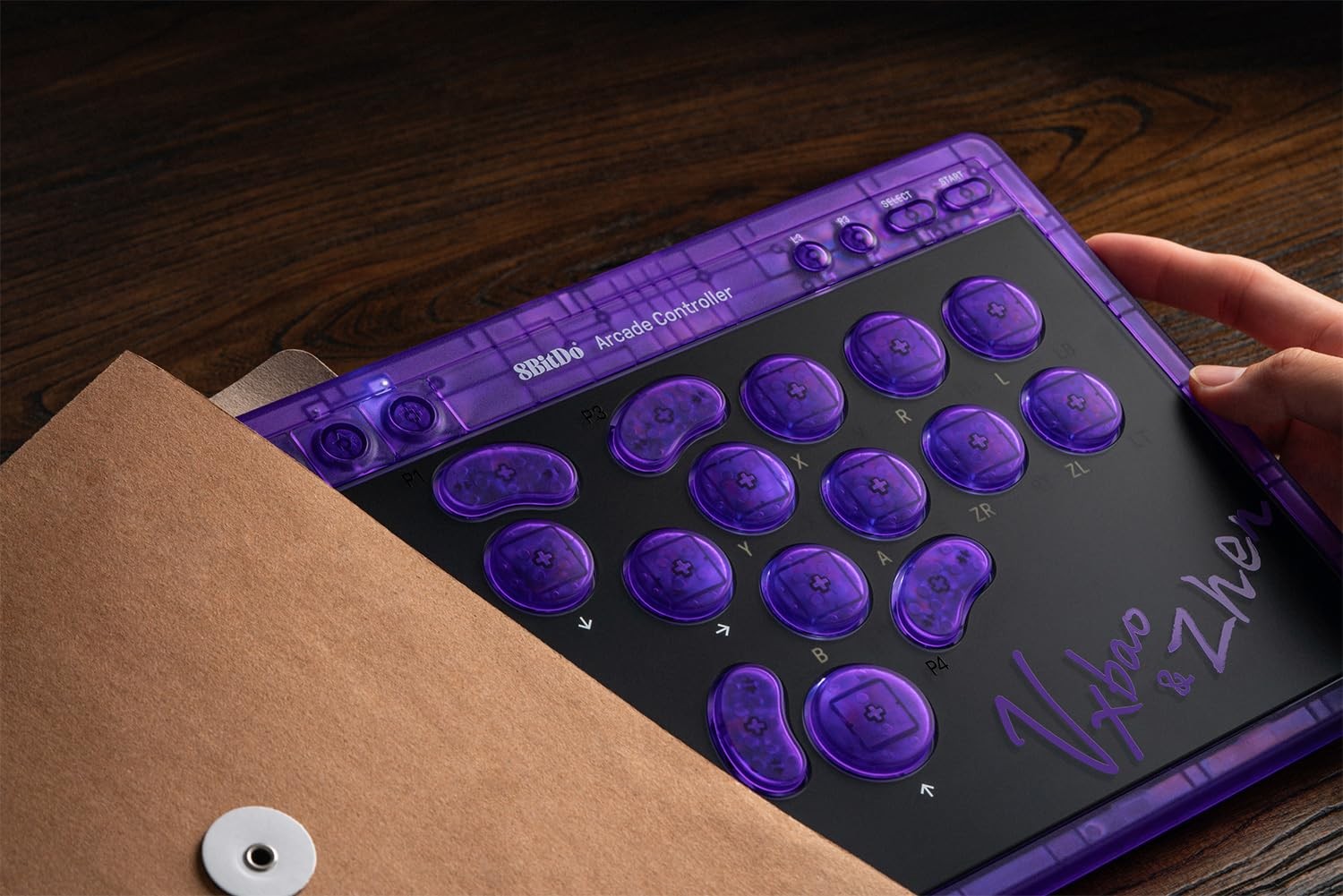 8BitDo All-Button Arcade Controller for Switch & Windows – Signature Edition