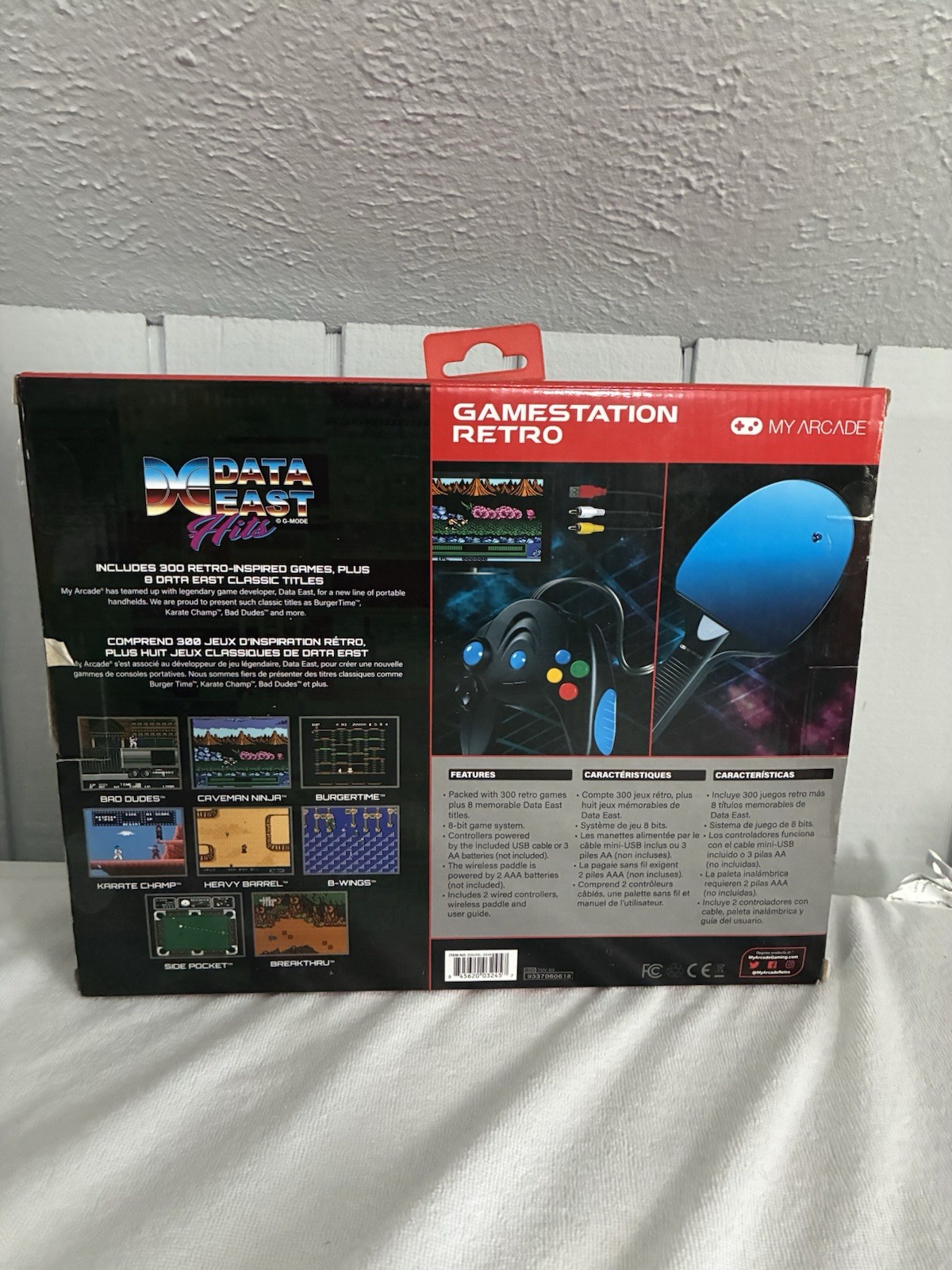 My Arcade Gamestation Retro Data East Hits 300 Games w/ Controllers + Paddle