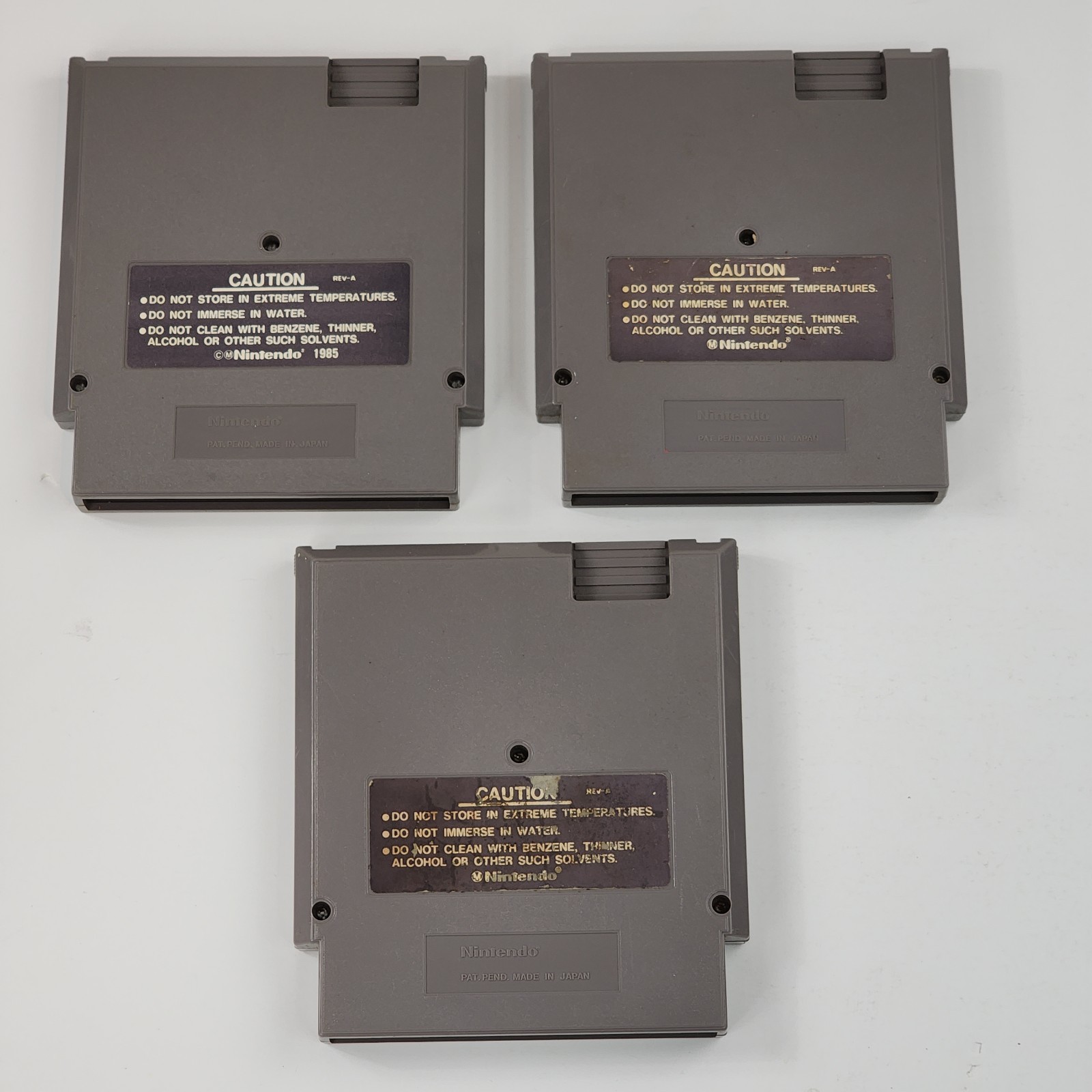 NES 3 Game Lot: Kung Fu – Golf – Gotcha The Sport (Nintendo, 1985) Tested