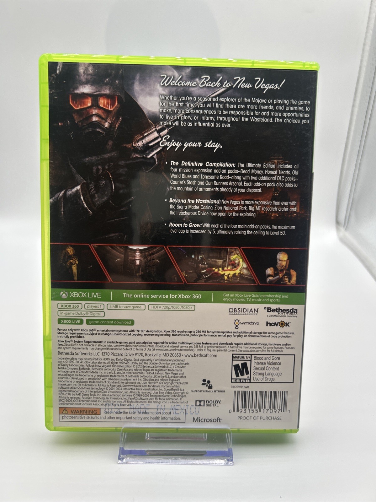 Fallout New Vegas Ultimate Edition Platinum Hits – Microsoft Xbox 360 Pristine