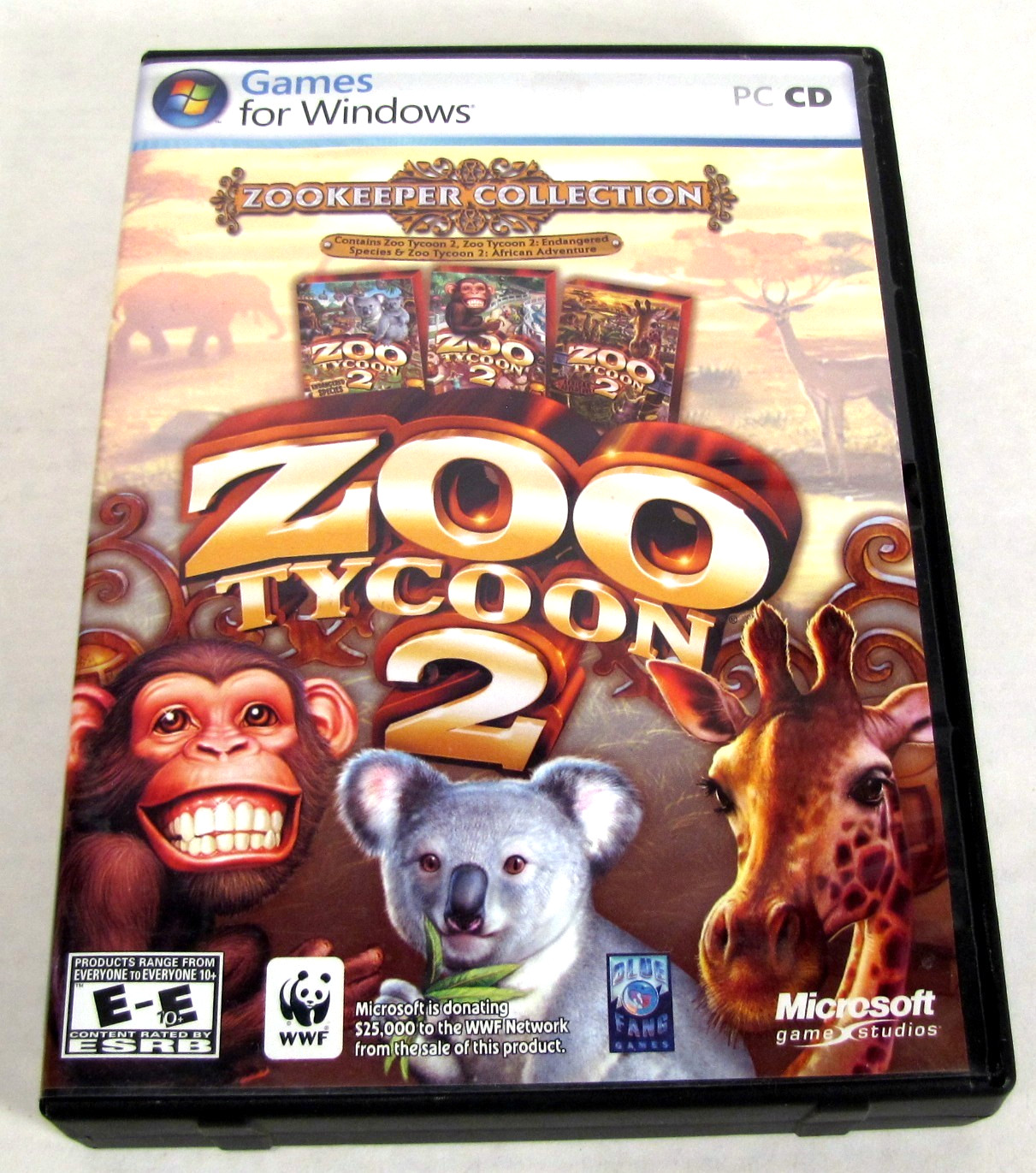 Zoo Tycoon 2: Zookeeper Collection (PC, 2006) 2 Disc Set in Case
