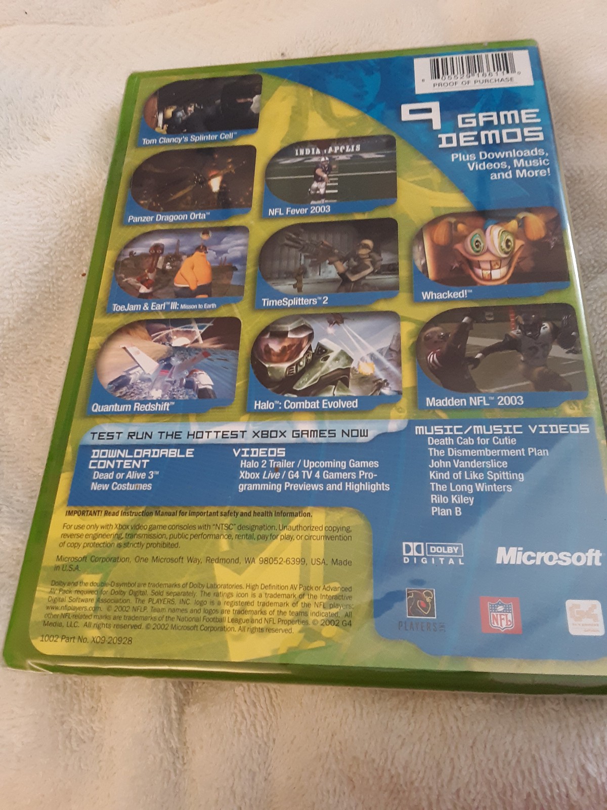 Exhibition Demo Disc for Xbox Microsoft SEALED BRAND NEW Volume 1 RARE Halo Game