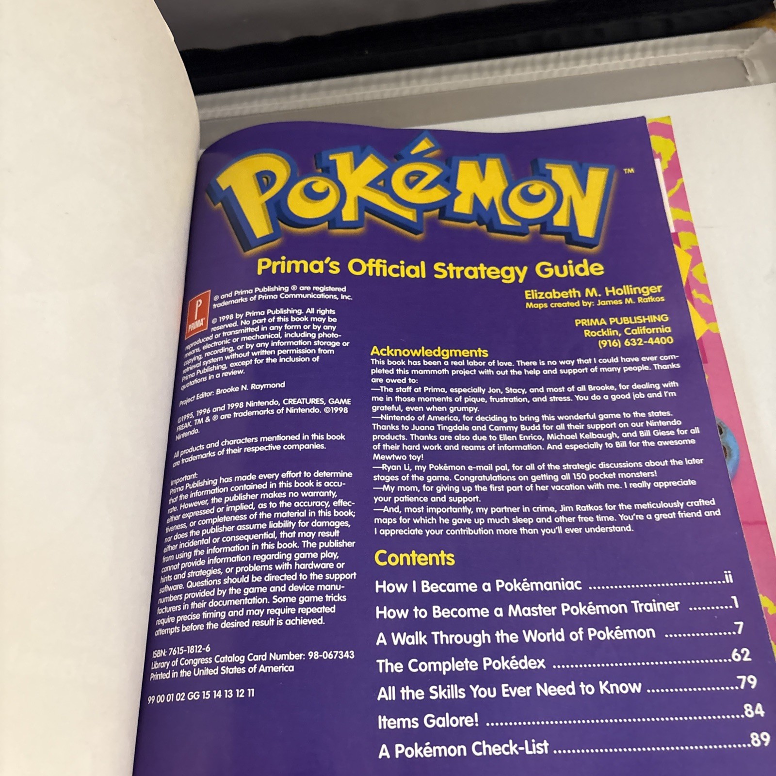 POKEMON: Red & Blue PRIMA’S OFFICIAL STRATEGY GUIDE