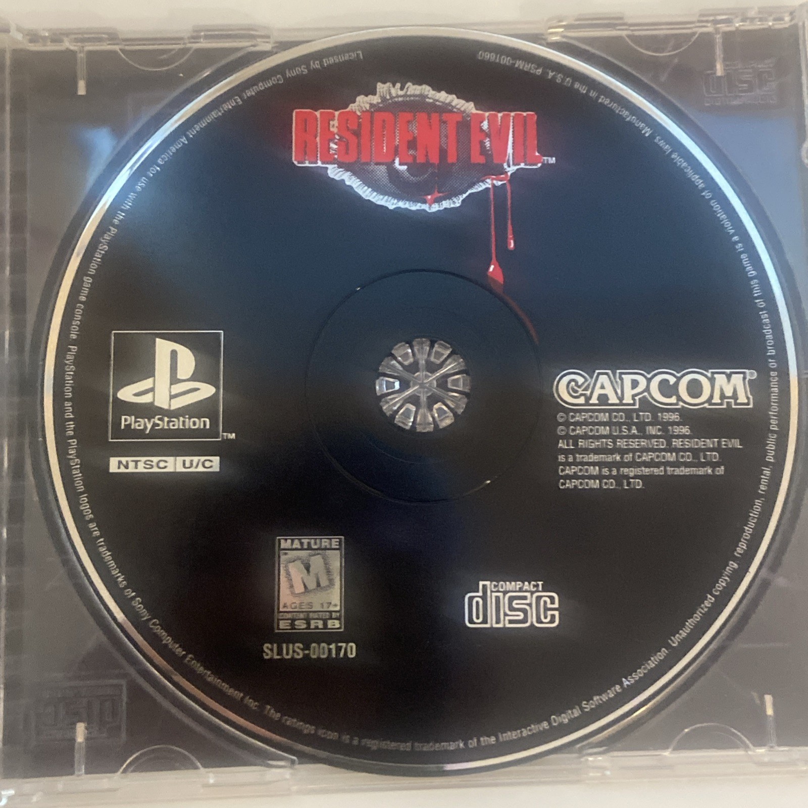 Resident Evil (Sony PlayStation 1, 1996) Jewel Case w/Reg Card Tested Capcom