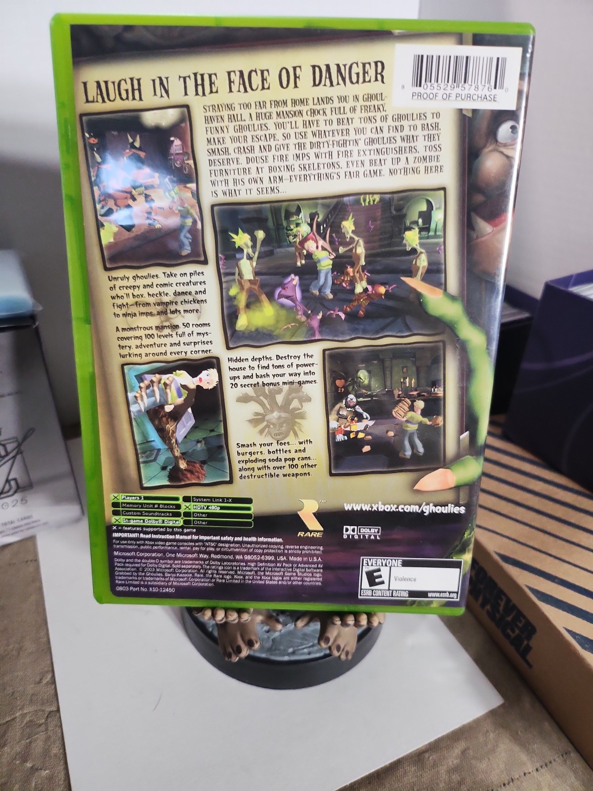 XBOX Game Grabbed By The Ghoulies CIB Complete In Box