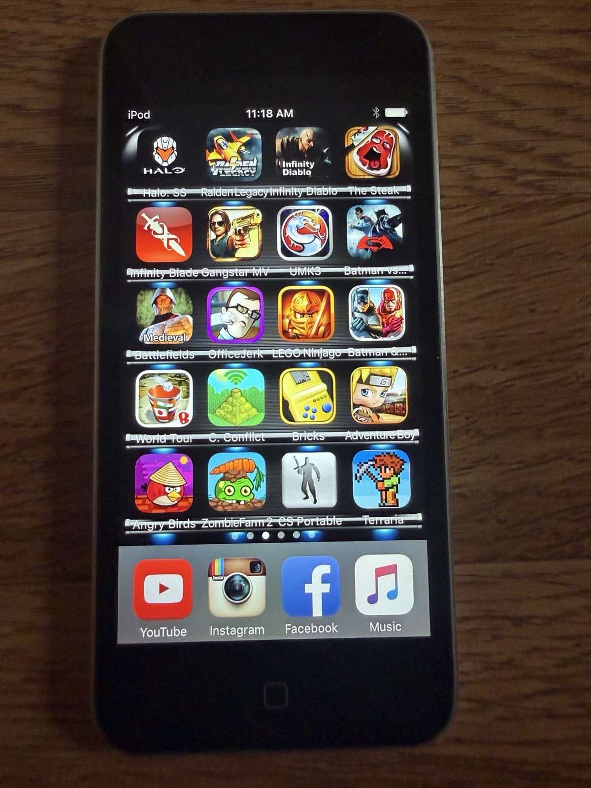 100 Old Rare Ios Games Ipod Touch 5th 16gb Halo Contra Pokemon Power Rangers
