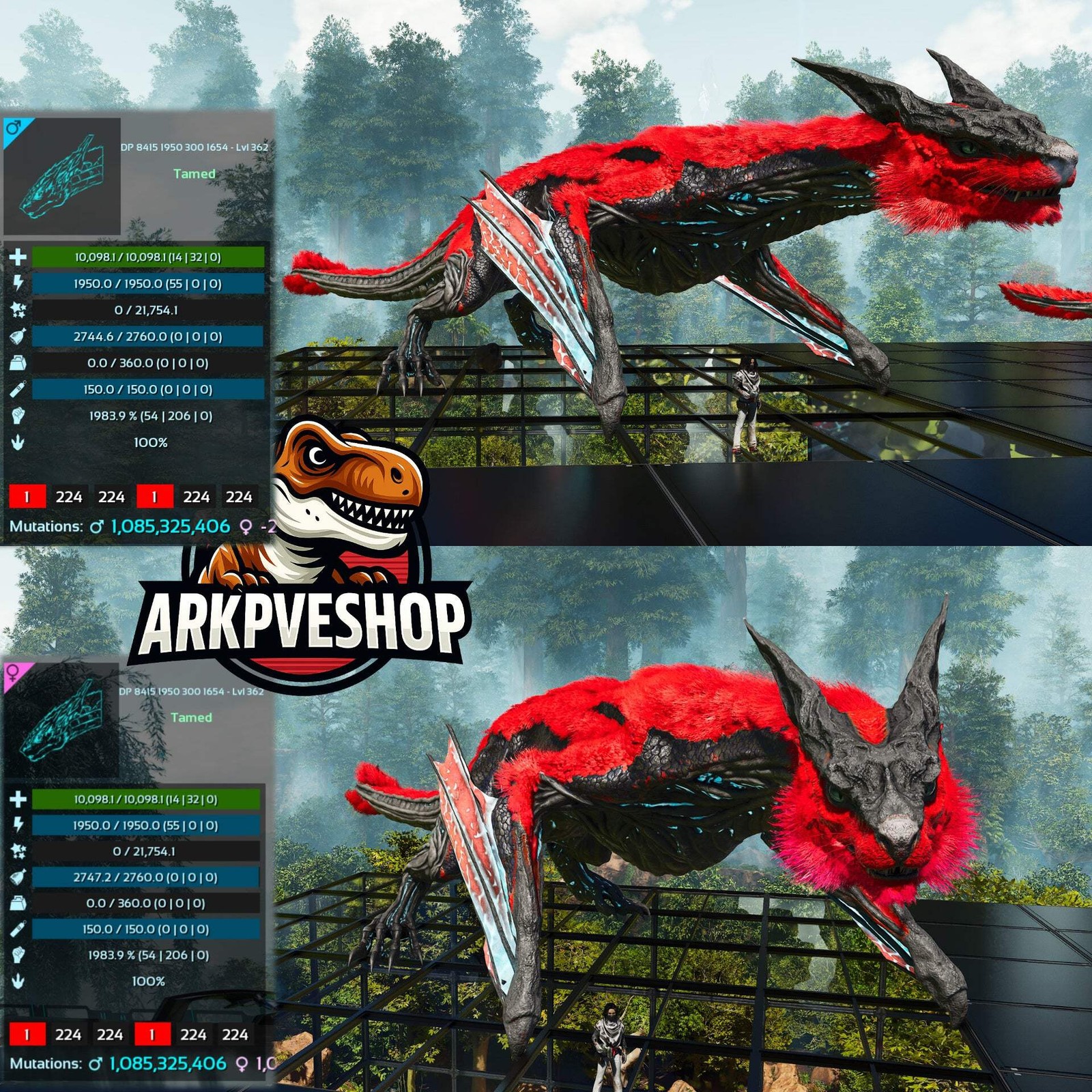 ASA PVE 🦖ARK Survival Ascended Managarmr 1983.9%Melee