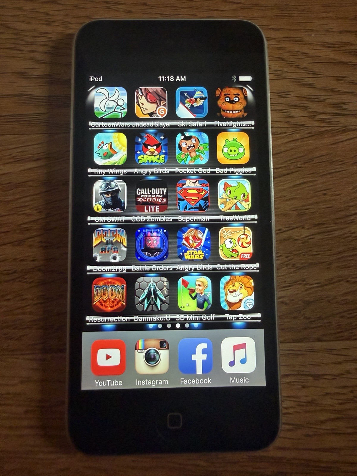 100 Old Rare Ios Games Ipod Touch 5th 16gb Halo Contra Pokemon Power Rangers