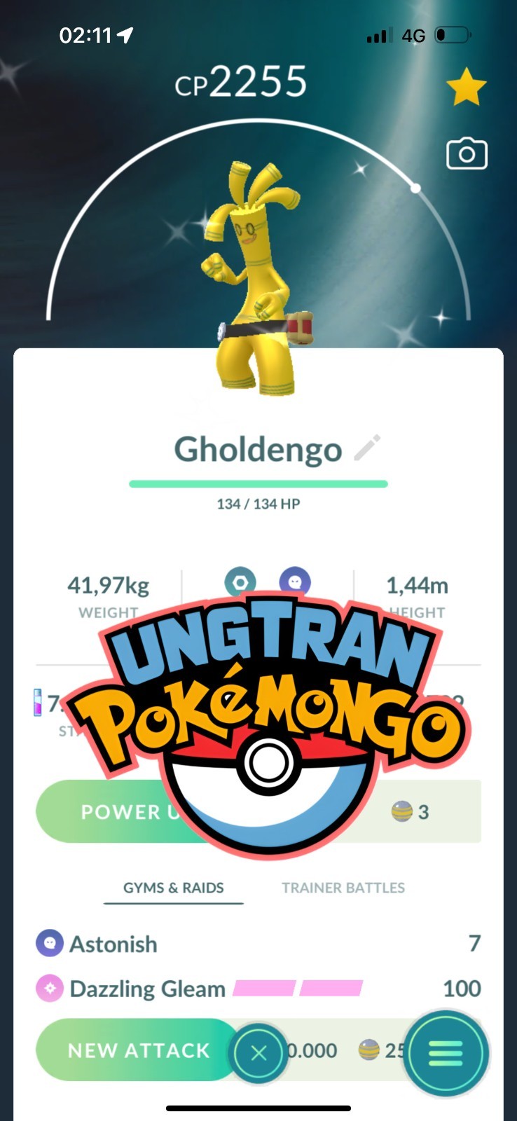 Shiny Gholdengo Tr- De 1M stardust