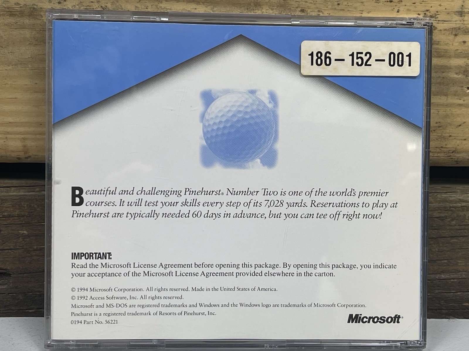 Microsoft Home Pinehurst Microsoft Golf Championship Course (PC, 1994)
