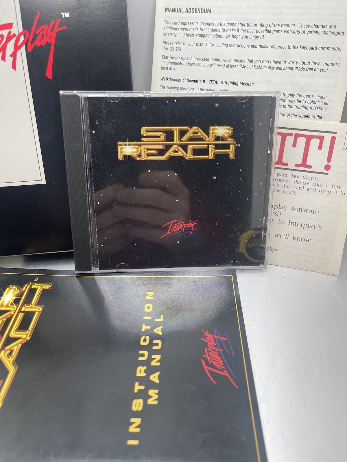 Star Reach PC Interplay CD Game CD ROM DOS Version