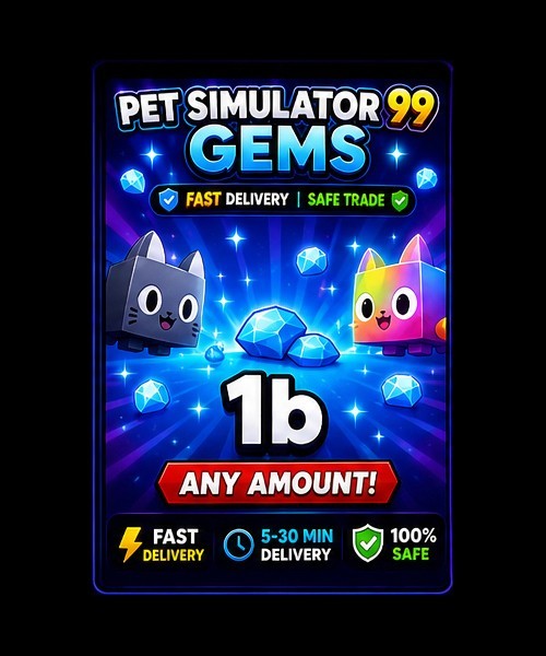Pet Simulator 99 Gems ⚡ Fast Delivery ⚡ 1B | 10B | 50B | 100B | PS99