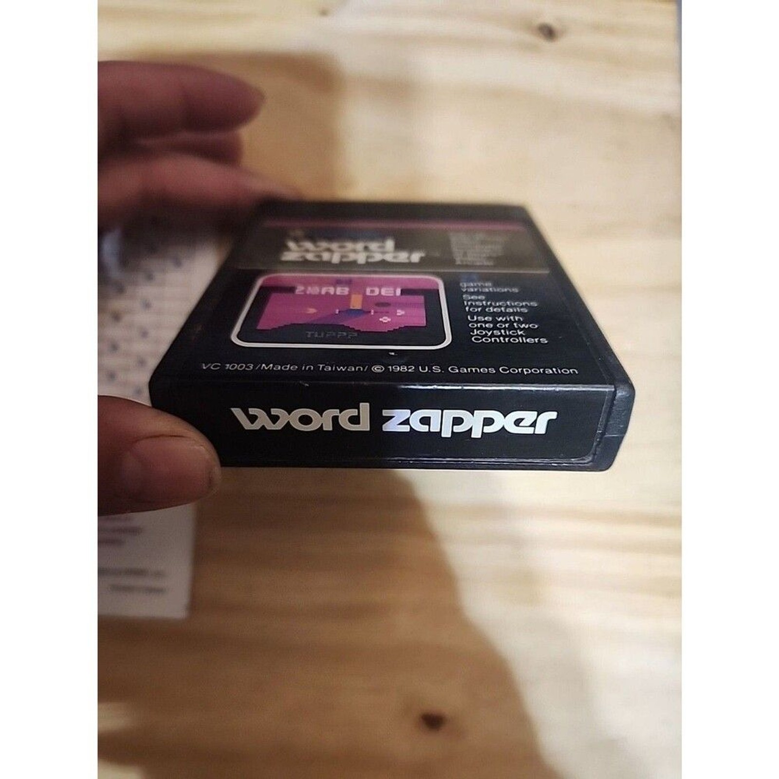 Word Zapper – Atari 2600 Video Game with Manual – Tested & Working
