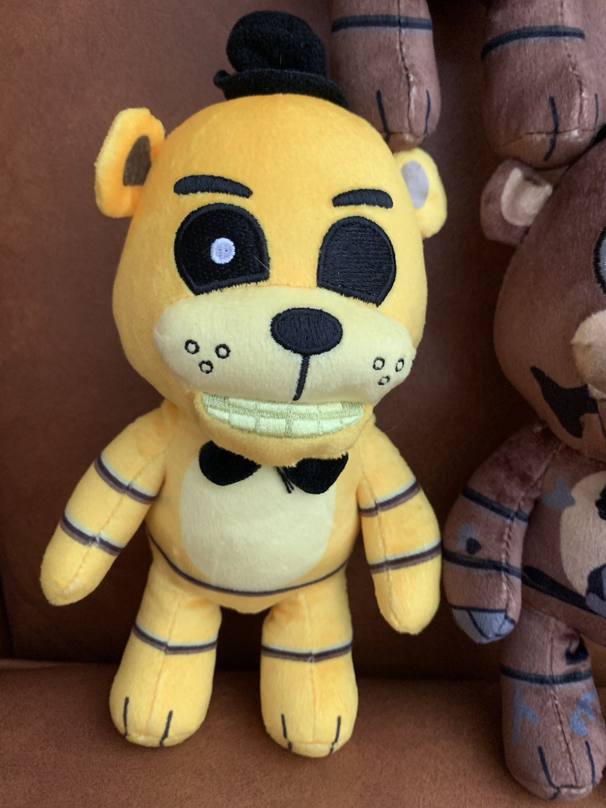 Plush | Fazbear Golden Nightmare Freddy 8″ 2024 PhatMojo Five Nights – Lot Of 3