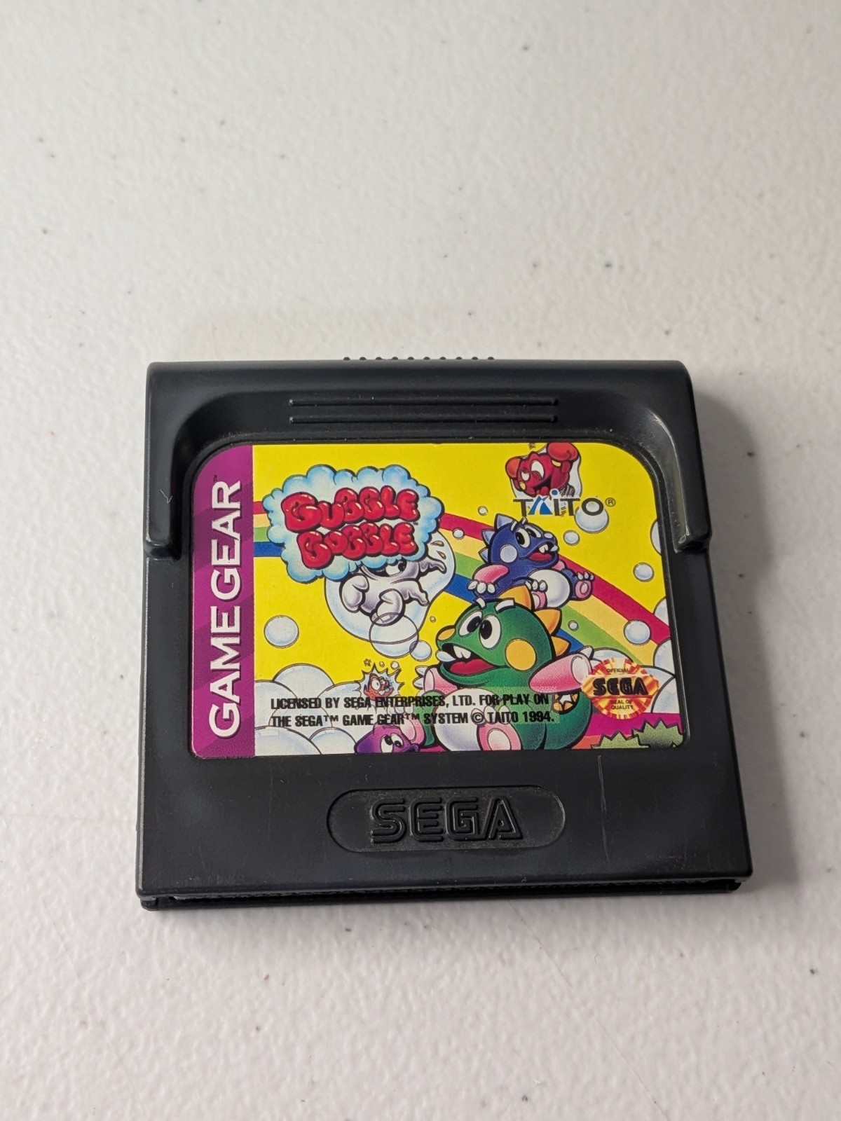 Bubble Bobble (Sega Game Gear) Cartridge, Authentic (1994)