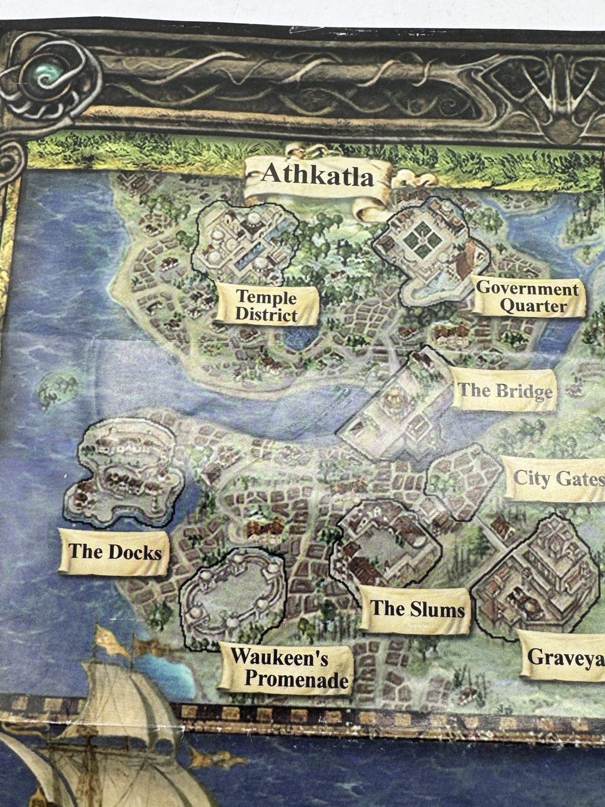 OEM Baldur’s Gate II Shadows of Amn Map Poster ONLY