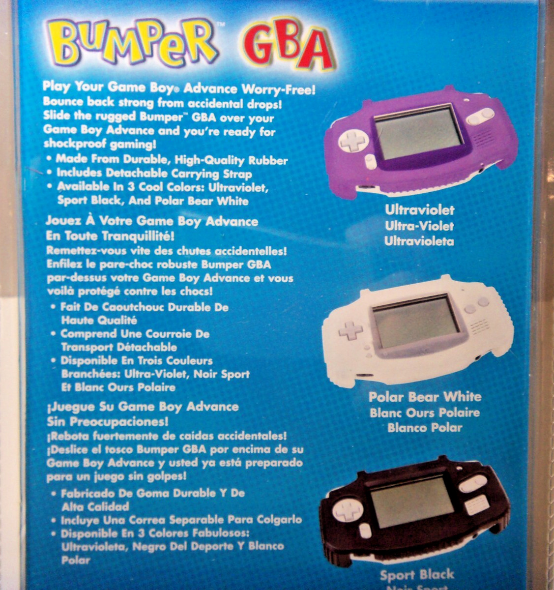 BUMPER GBA FOR NINTENDO GAME BOY ADVANCE (SPORT BLACK) 2001 INTERACT NEW