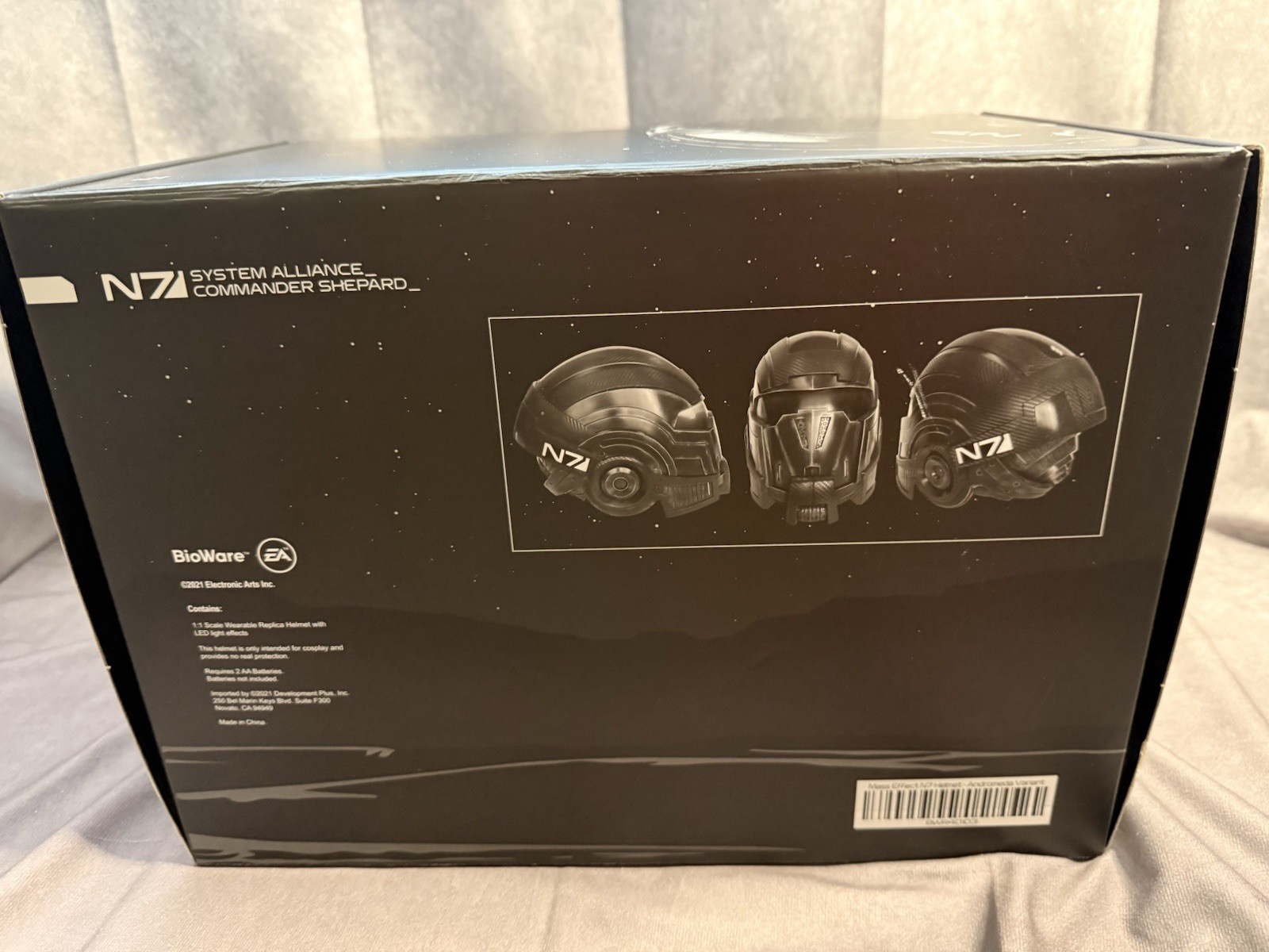 Mass Effect N7 Helmet Andromeda Variant 1:1 Scale Wearable Helmet LED Light VG+