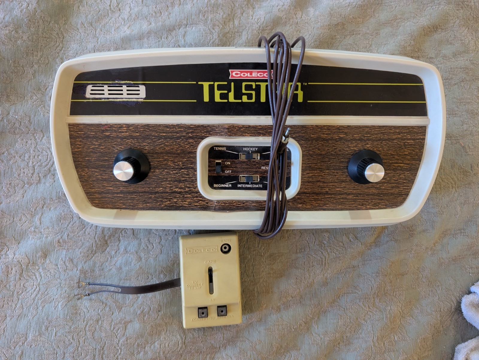 Vintage 1977 Coleco Telstar Alpha Console – Tennis/ Hockey/ Handball AS IS