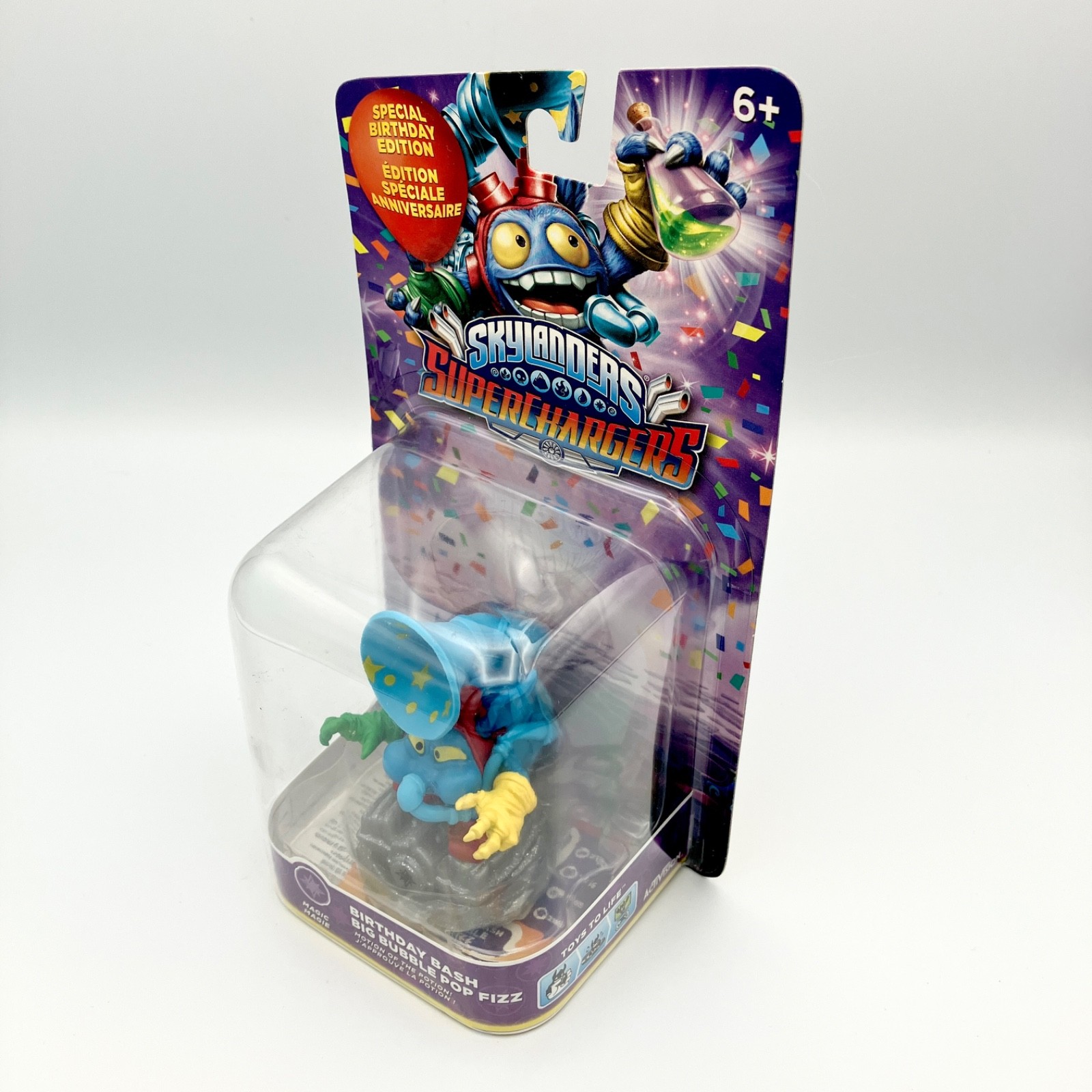 Skylanders Superchargers Birthday Bash Big Bubble Pop Fizz Figure NEW SEALED