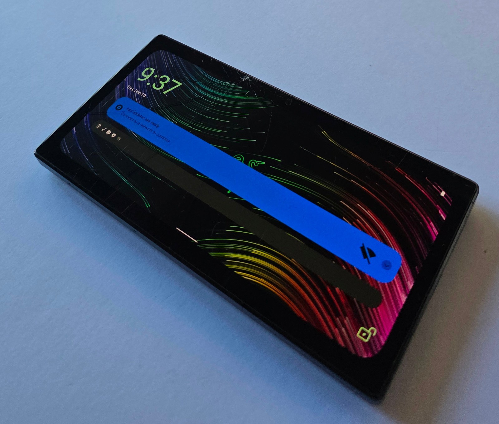 Black Razer Edge 5G Gaming Handheld Android 128GB TABLET – Works but has CRACKS
