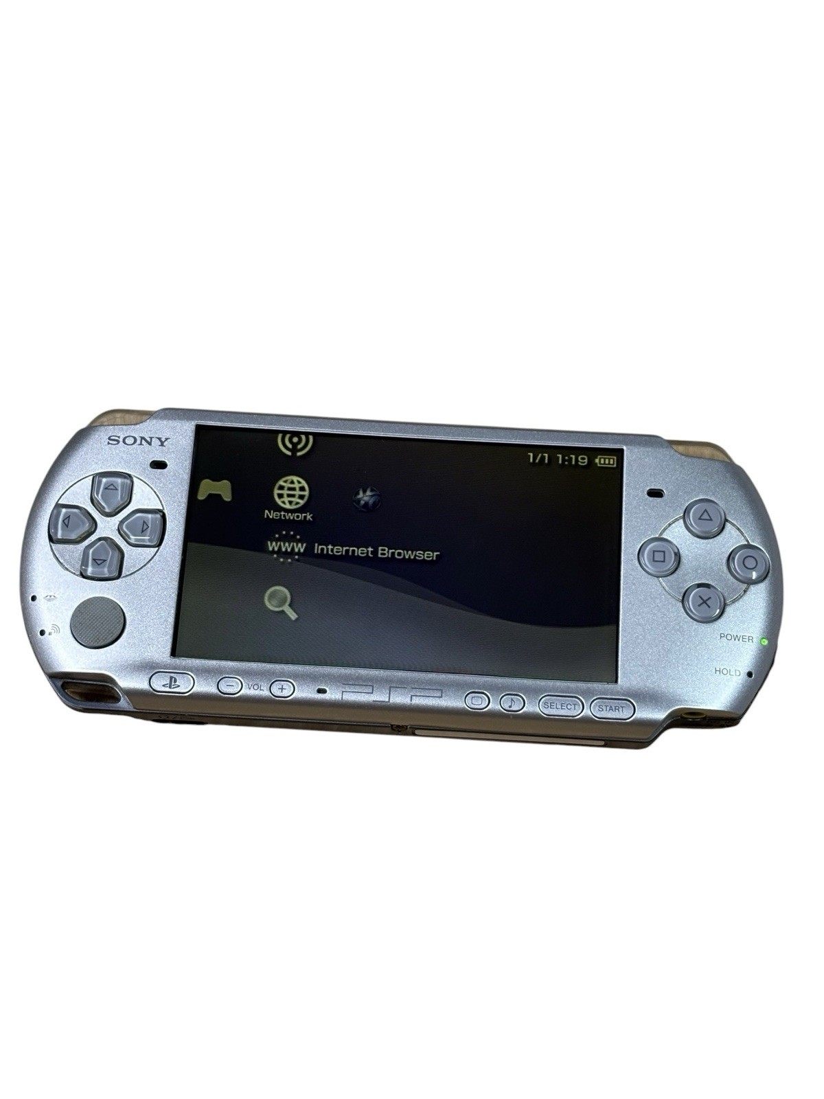 Sony PSP-3000 Mystic Silver Handheld Console PSP-3000MS Japanese