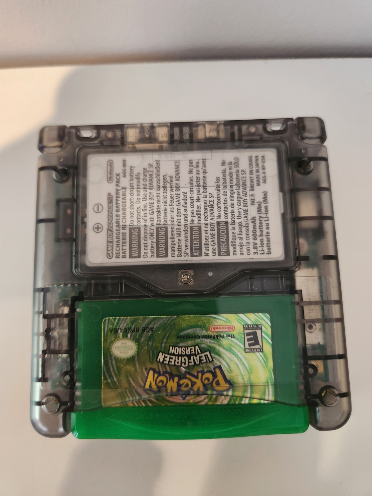 Game Boy Advance GBA SP Smoke Black AGS-001 Console – Tested Great for Pokemon