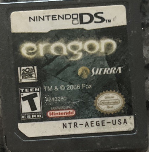 Eragon Nintendo DS 2006 Cartridge, Single Unit