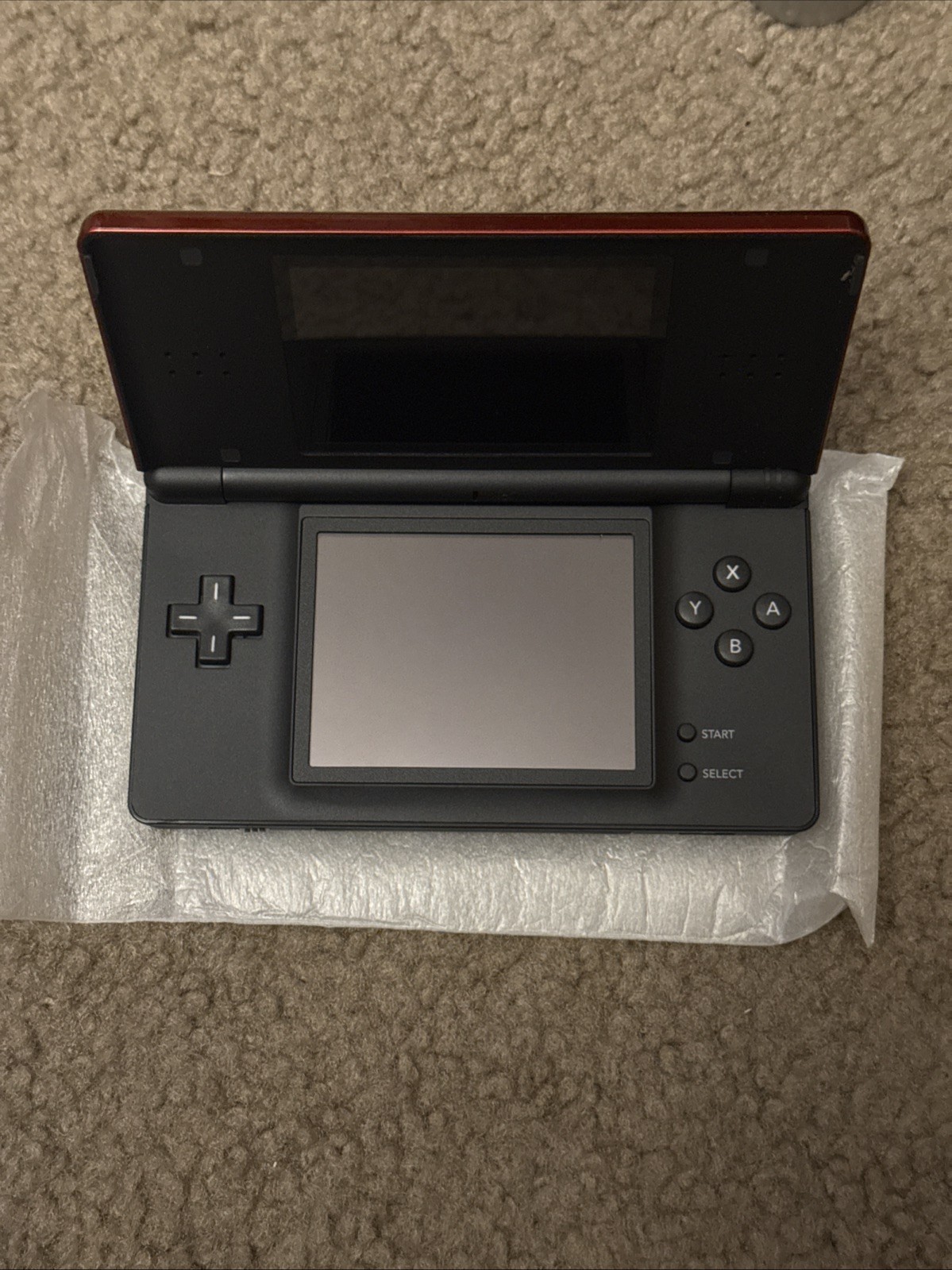 Nintendo DS Lite Crimson – Red/Black, Never Used Open Box Still In Packaging