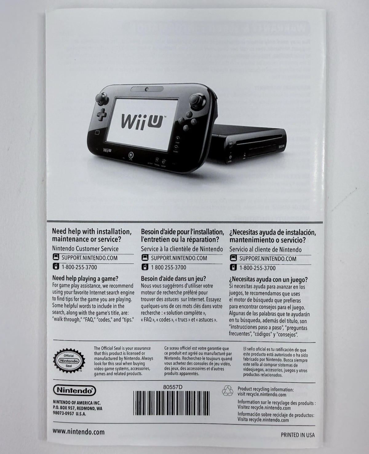 Mario Party 10 (Nintendo Wii U, 2015) Game Case Manual – Tested and Working