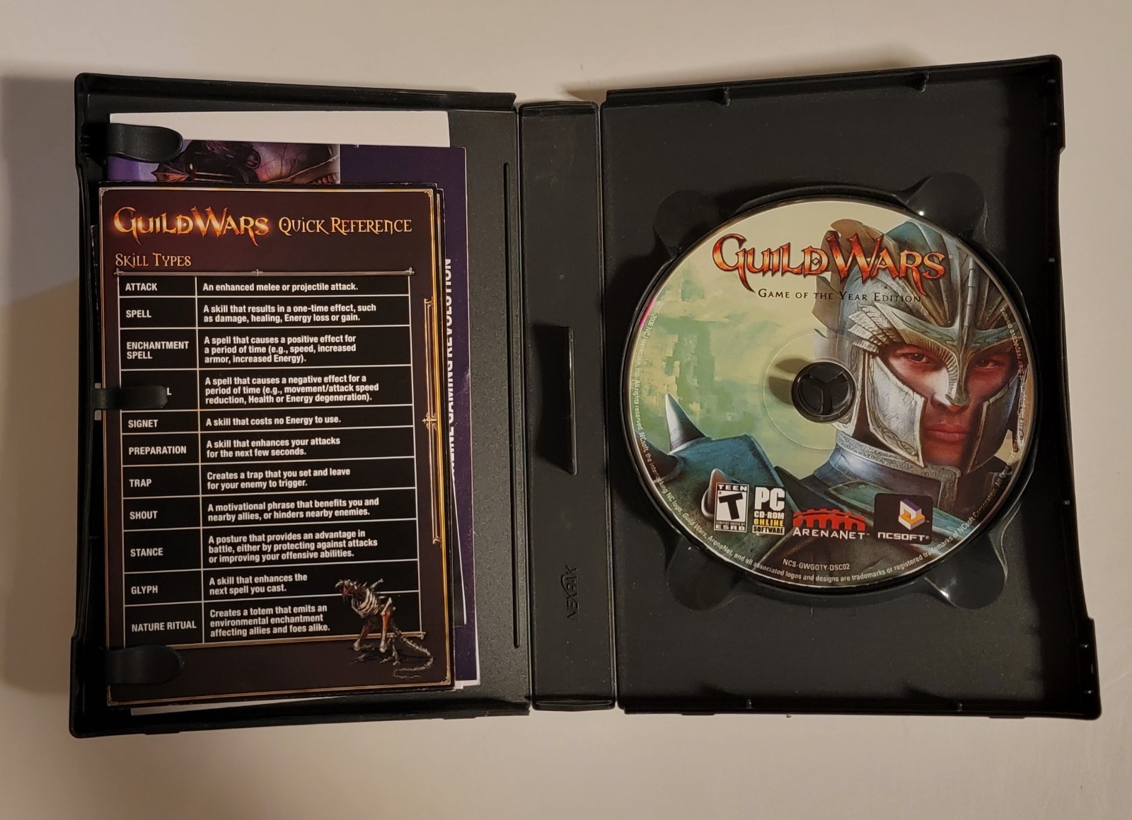 Guild Wars Game of the Year Edition for PC Complete w Opened Key Card Untested