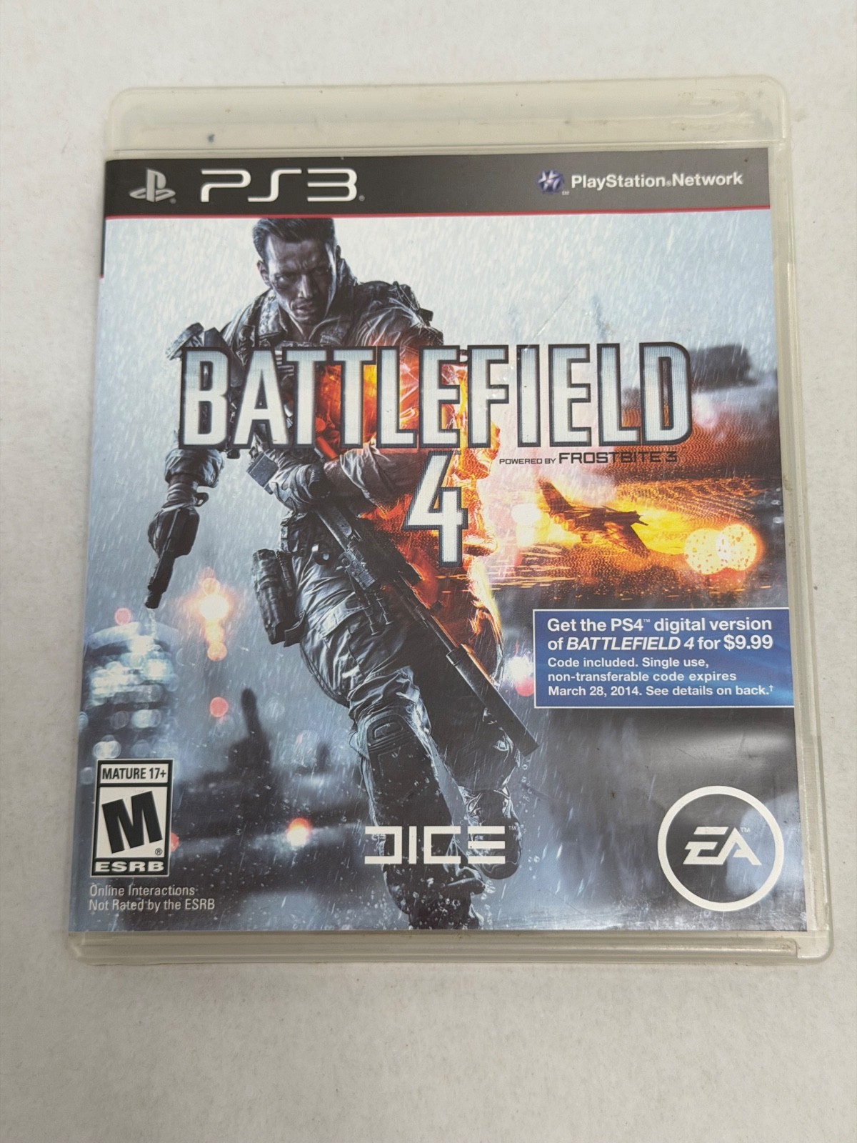 BATTLEFIELD 4 (SONY PLAYSTATION 3, 2013) COMPLETE