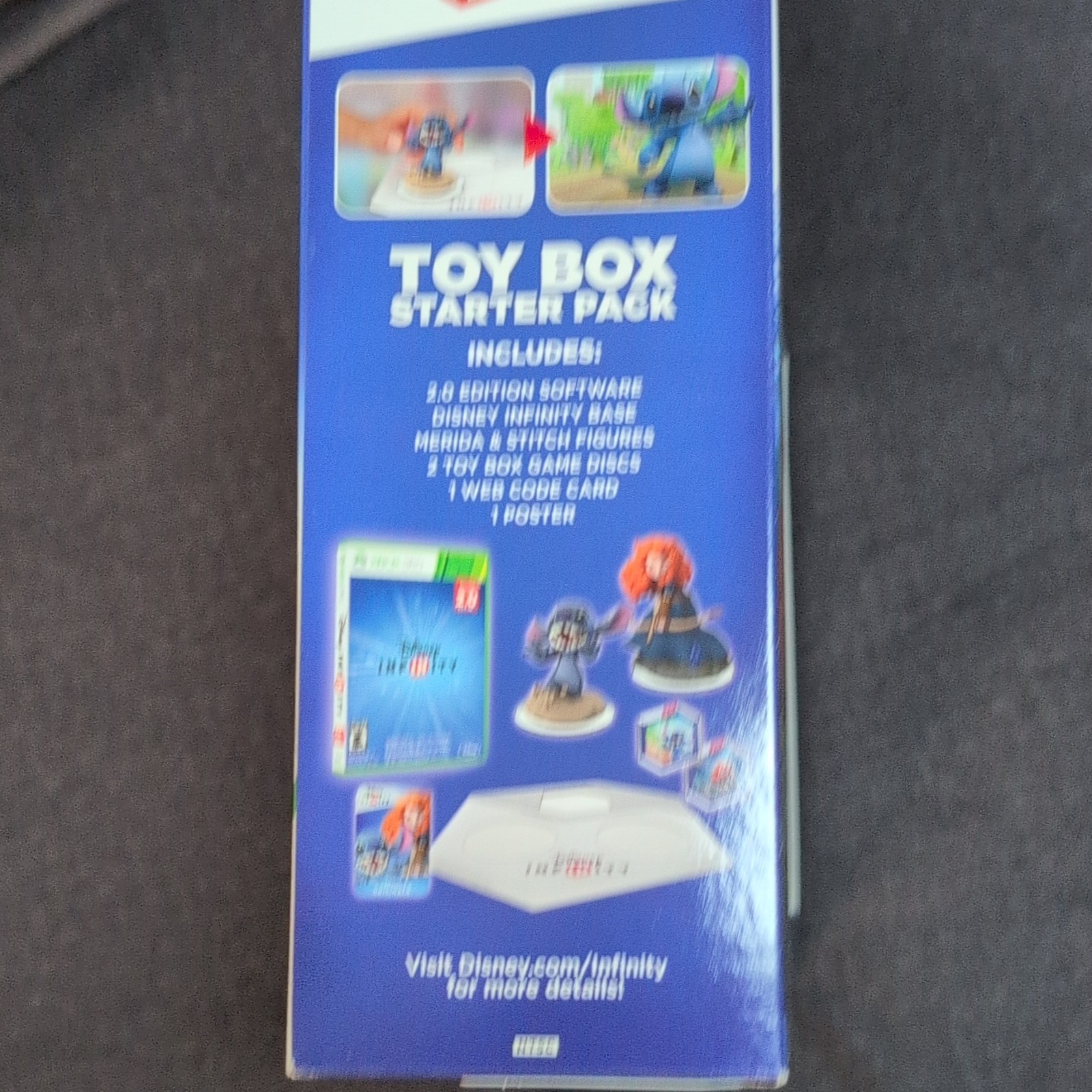Disney Infinity 2.0 Toy Box Starter Pack Xbox 360 Merida & Stitch Multiplayer
