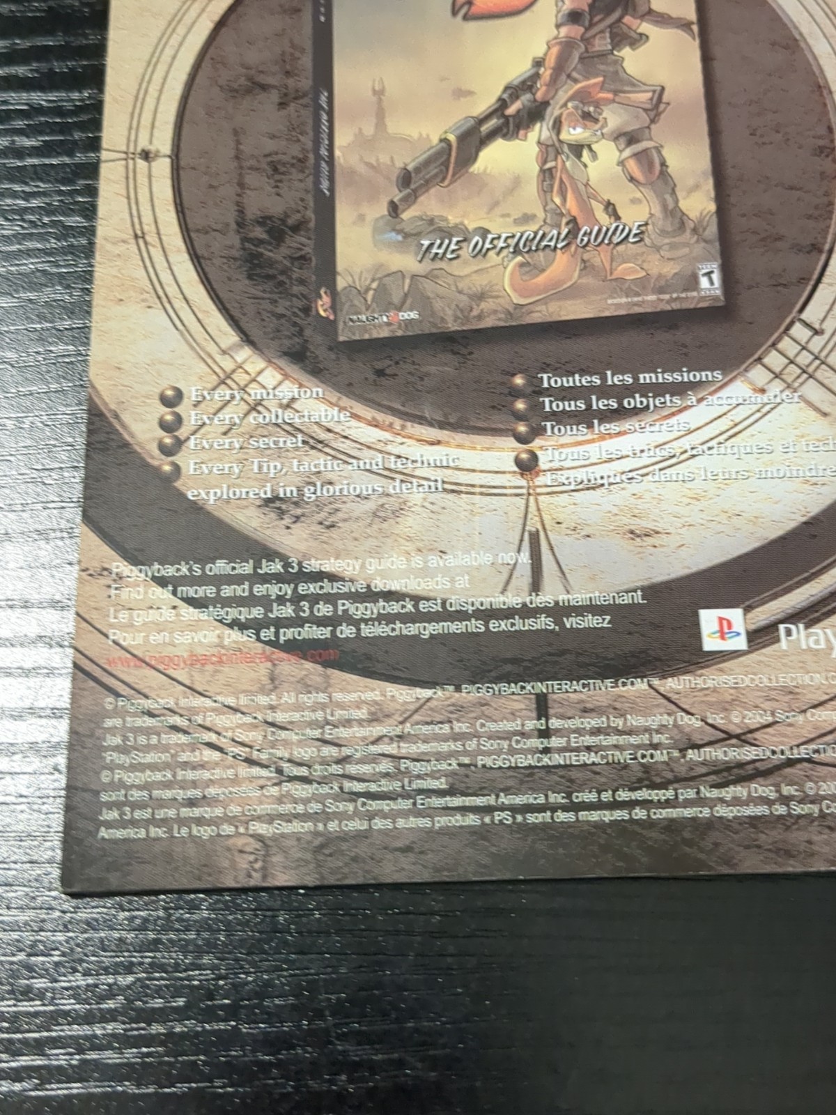 JAK 3 The Book Original Booklet Manual ONLY Guide Instruction Authentic OEM LN