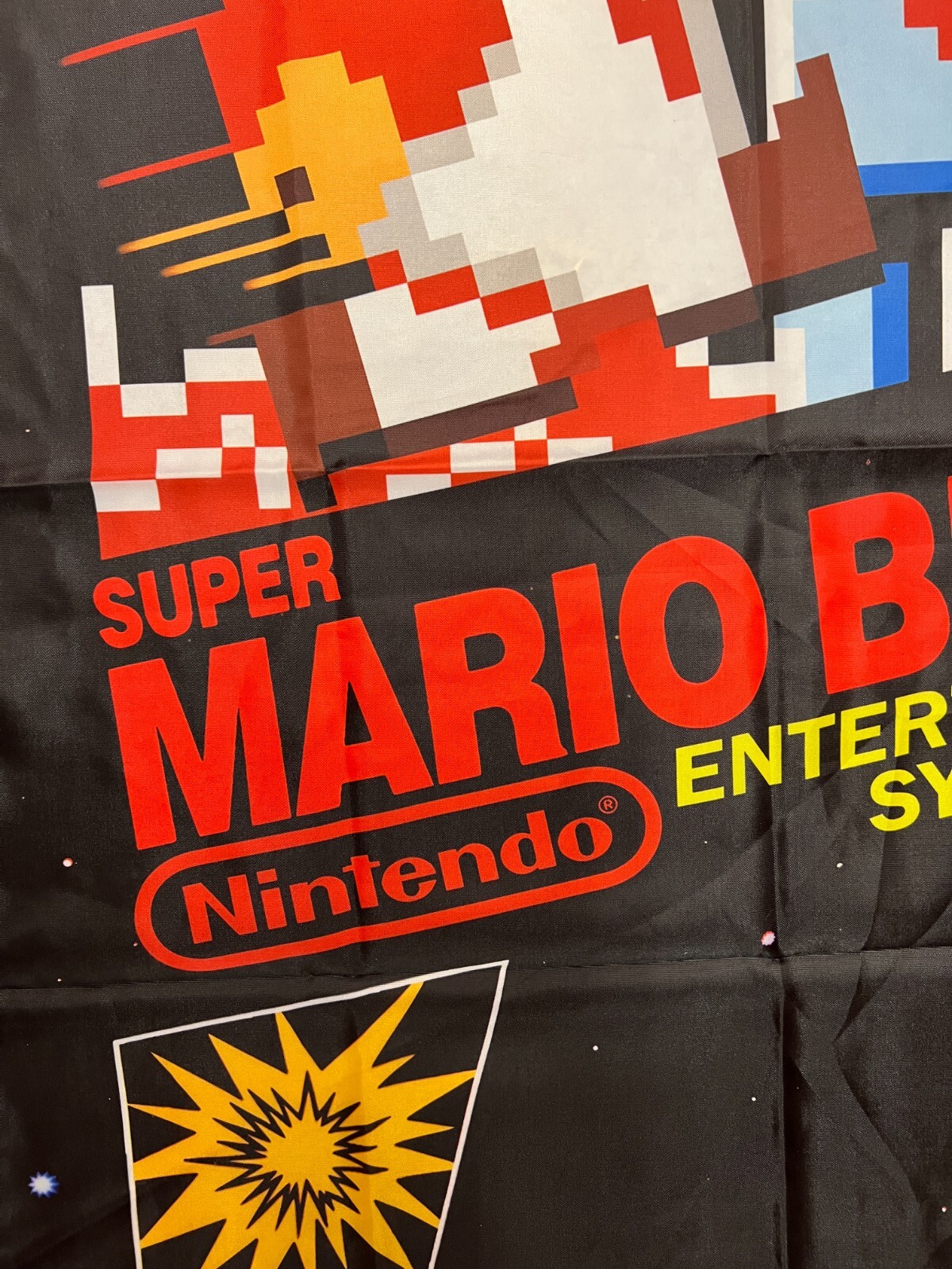 Super Mario Bros Custom Wall Flag Banner Tapestry 2 x 3 Ft, NES