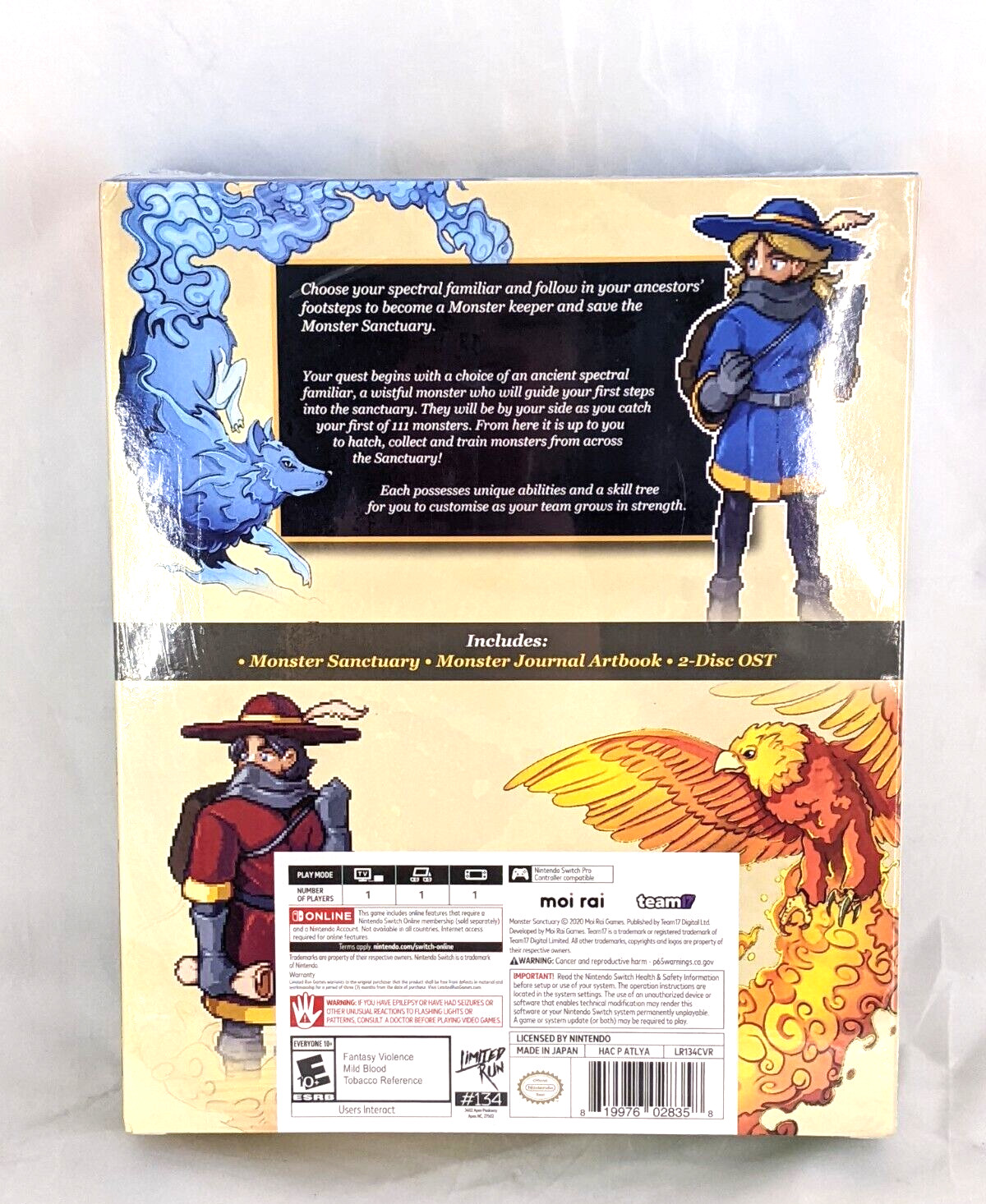 Monster Sanctuary Collector’s Edition + Trading Card 062 Nintendo Switch