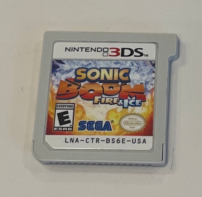 Sonic Boom: Fire & Ice Cartridge Only Authentic Nintendo 3DS, 2016