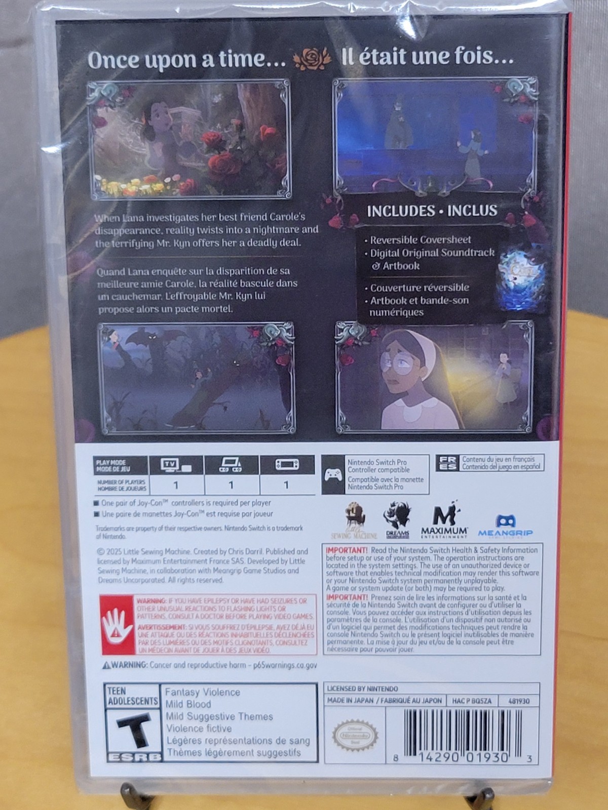 “Bye Sweet Carole” (Nintendo Switch, 2025) Physical Cart Edition New Sealed