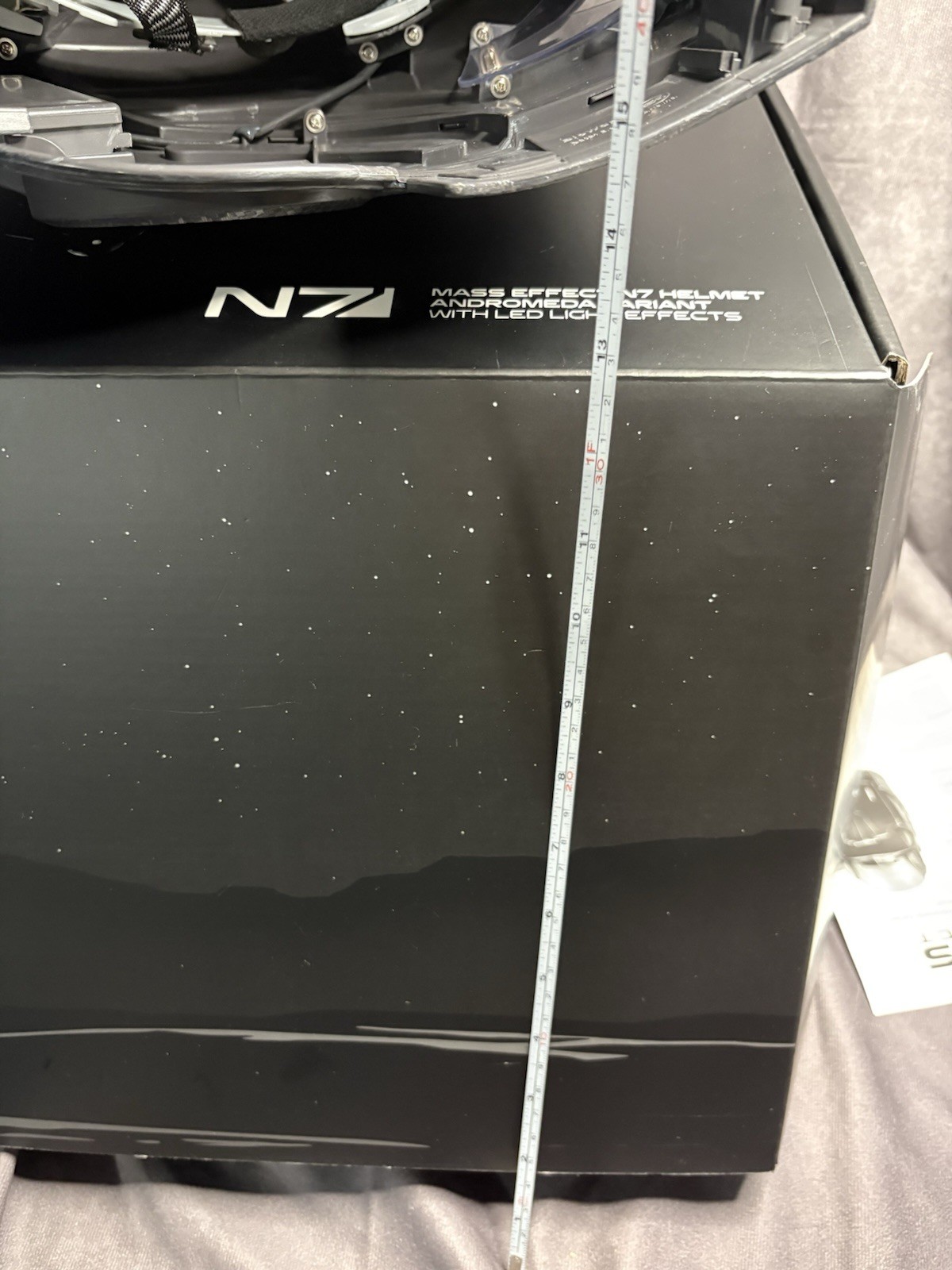 Mass Effect N7 Helmet Andromeda Variant 1:1 Scale Wearable Helmet LED Light VG+
