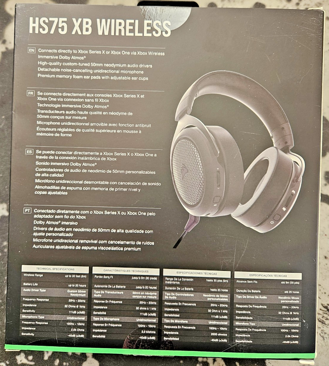 Corsair HS75 XB Wireless Gaming Headset 20 Hour Works w/Xbox Series X