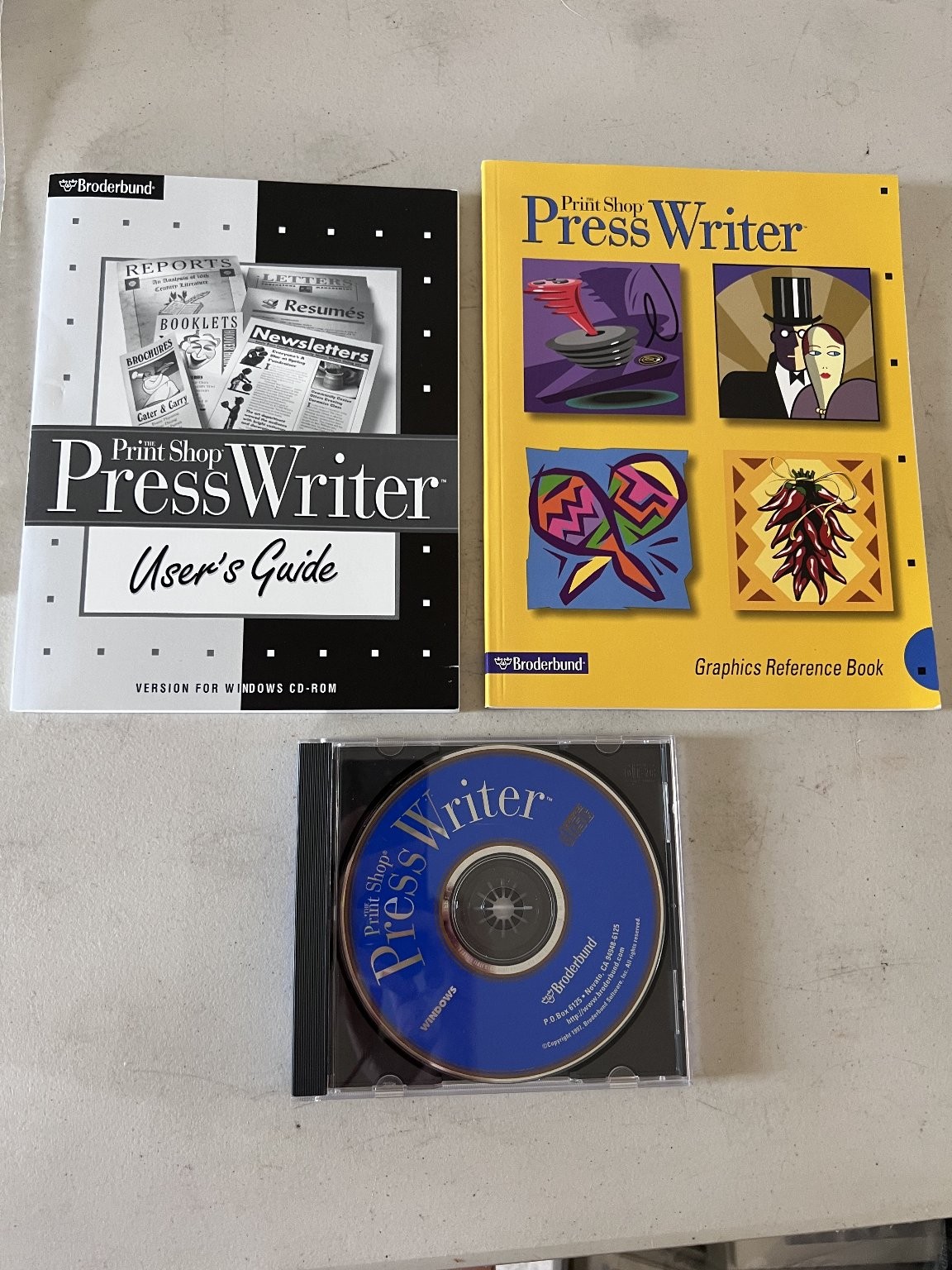 The Print Shop PressWriter Windows CD-ROM User’s Guide Graphics Book