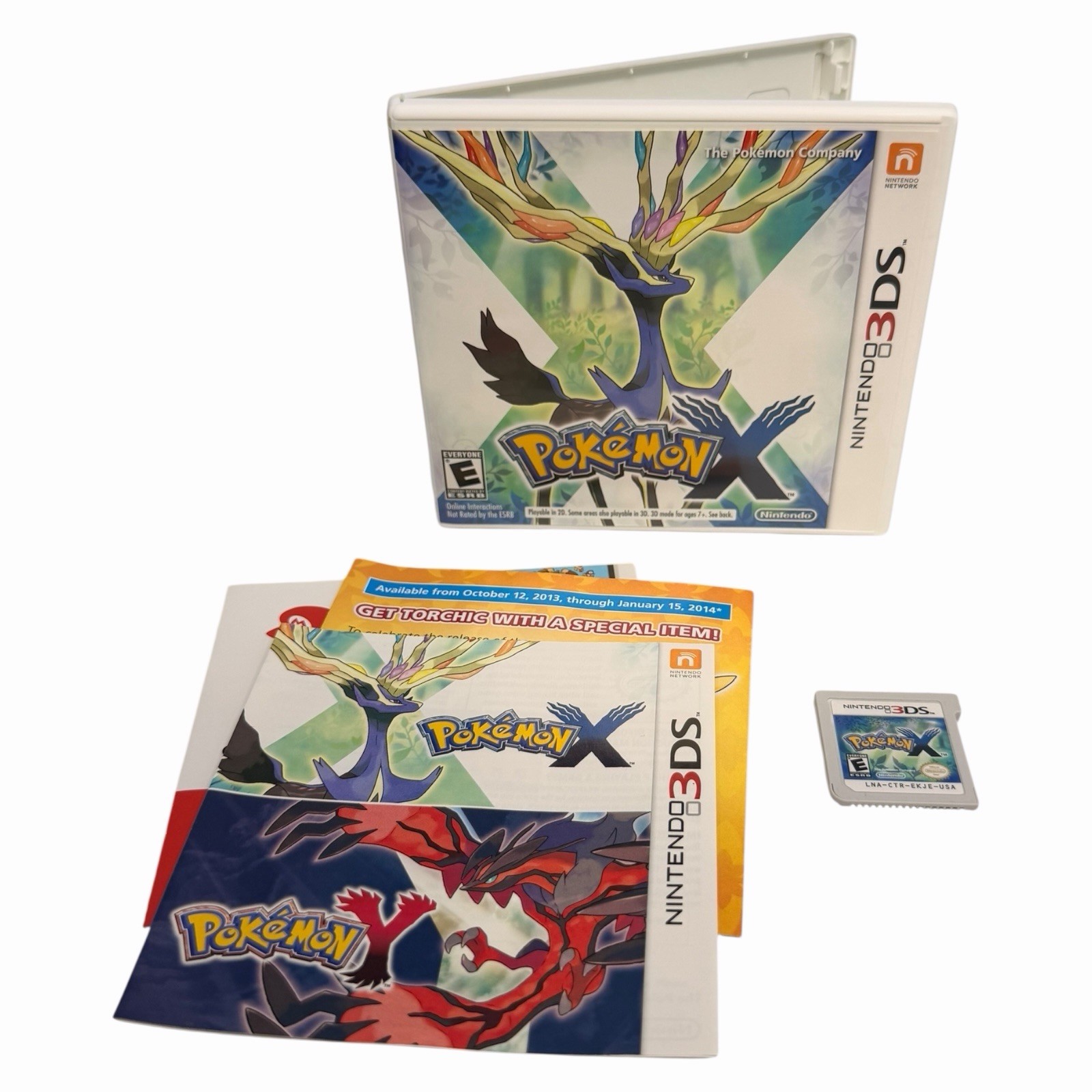 Pokemon X (Nintendo 3DS, 2013) CIB Complete w/ Inserts Tested VGC
