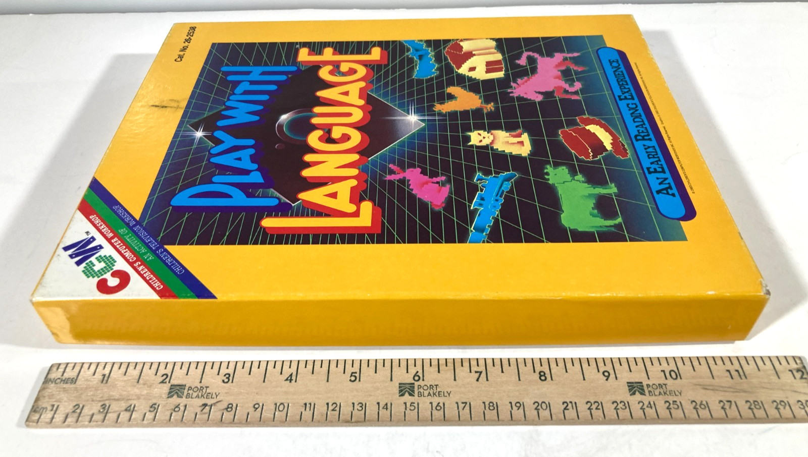 Radio Shack 1983 3-Game 5.25″ Disk Set Bagasaurus Picture Palace Roll-A-Word CCW